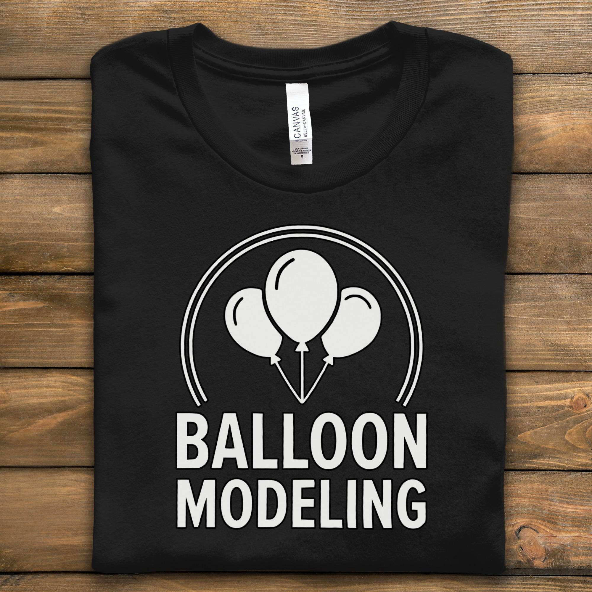 Balloon Modeling T-Shirt, Funny Balloon Twist Shirt, Balloon Artist Gift, Balloon Twisting Apparel, Balloon Twister Top, Balloon Lover Tee