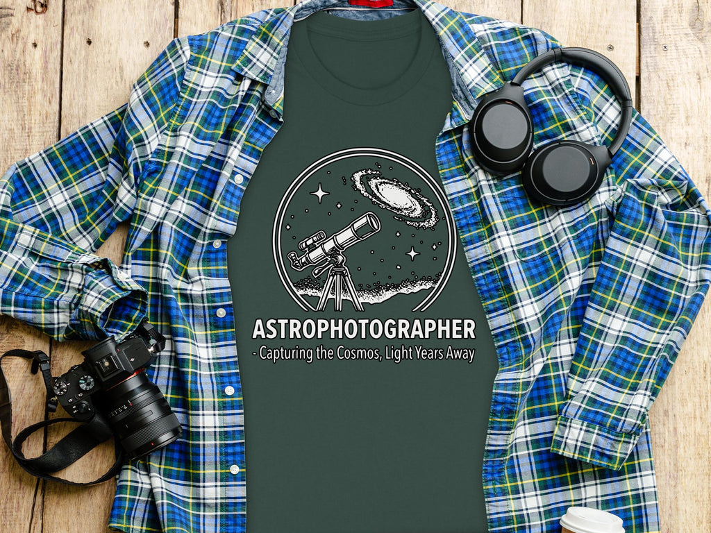 Astrophotographer Shirt, Capturing the Cosmos Tee, Light Years Away T-Shirt, Space Photography Gift, Astronomy Enthusiast Tshirt