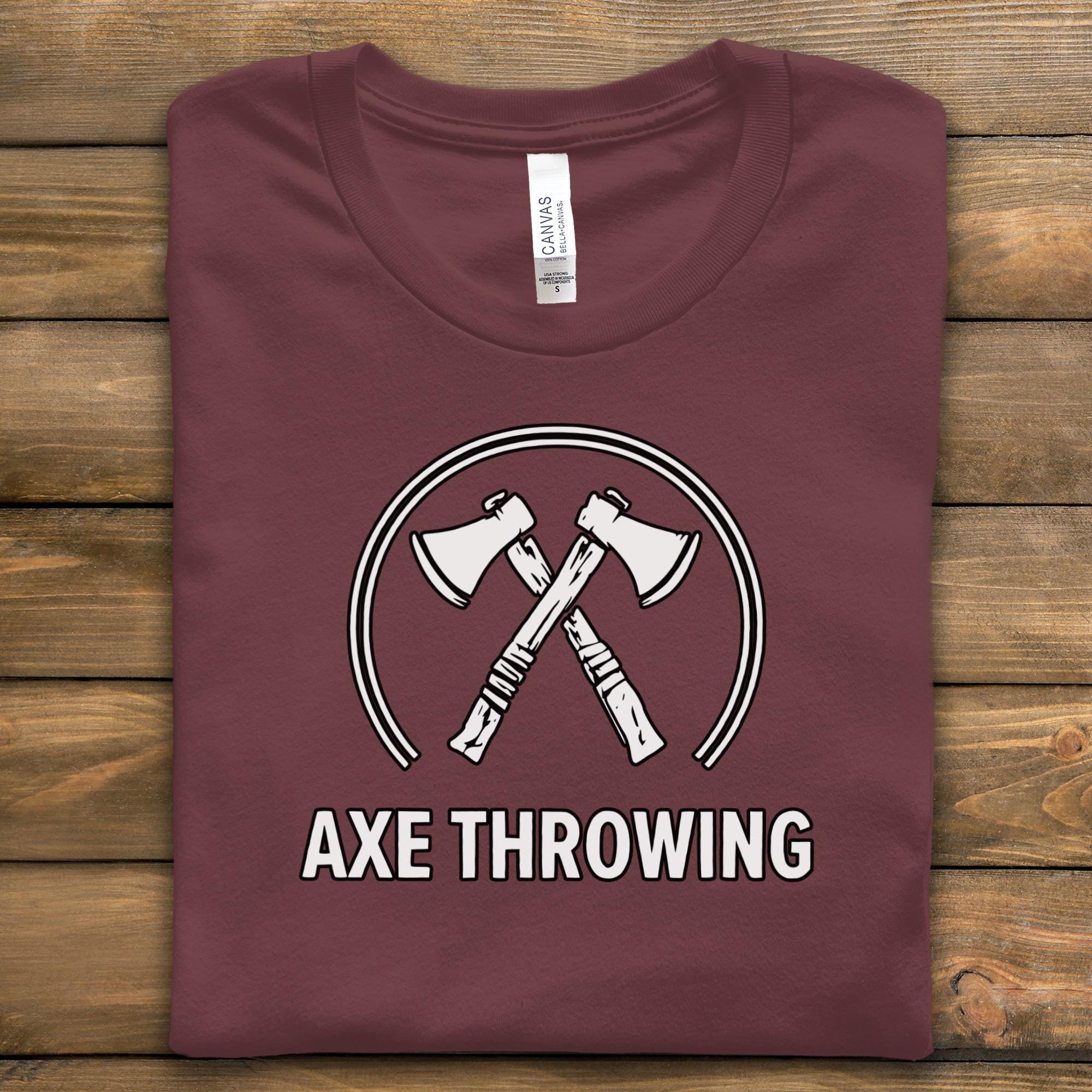 Axe Throwing T Shirt, Funny Gift for Axe Throwers, Cool Axe Throwing Design, Unisex Tee for Axe Throwing Lovers