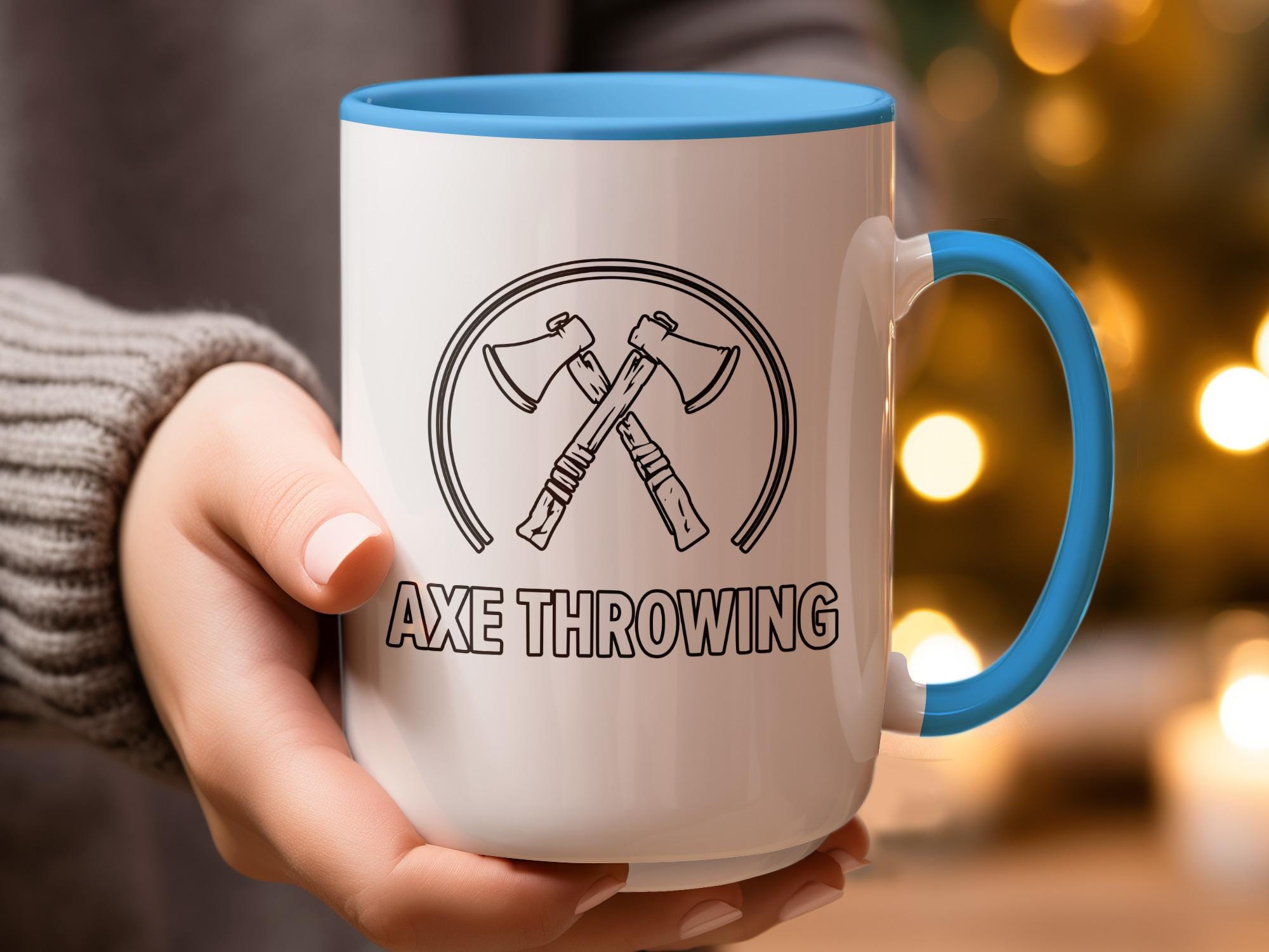 Axe Throwing Mug, Fun Coffee Mug, Novelty Gift, Unique Mug, Office Mug, Morning Coffee, Birthday Gift, Christmas Present, Cool Mug