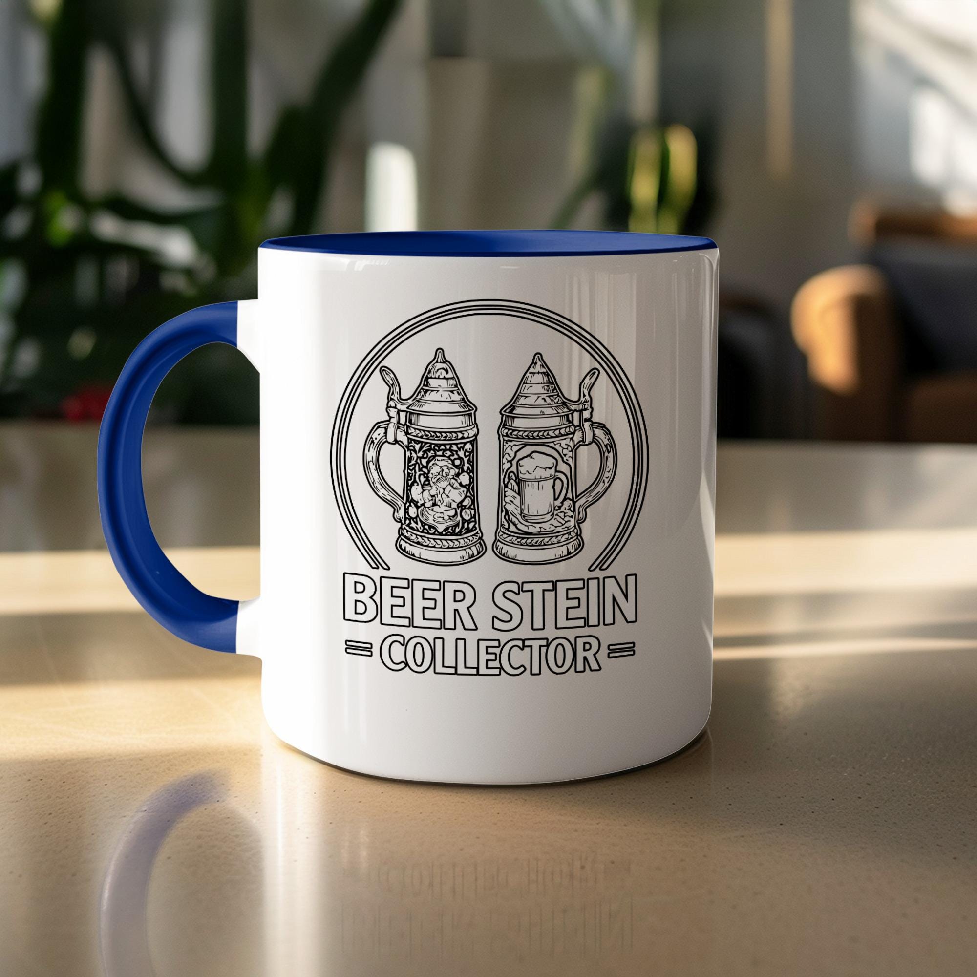Beer Stein Collector Mug, German Beer Lover Gift, Beer Enthusiast Cup, Unique Beer Gift, Collectible Stein Mug, Beer Mug Collector