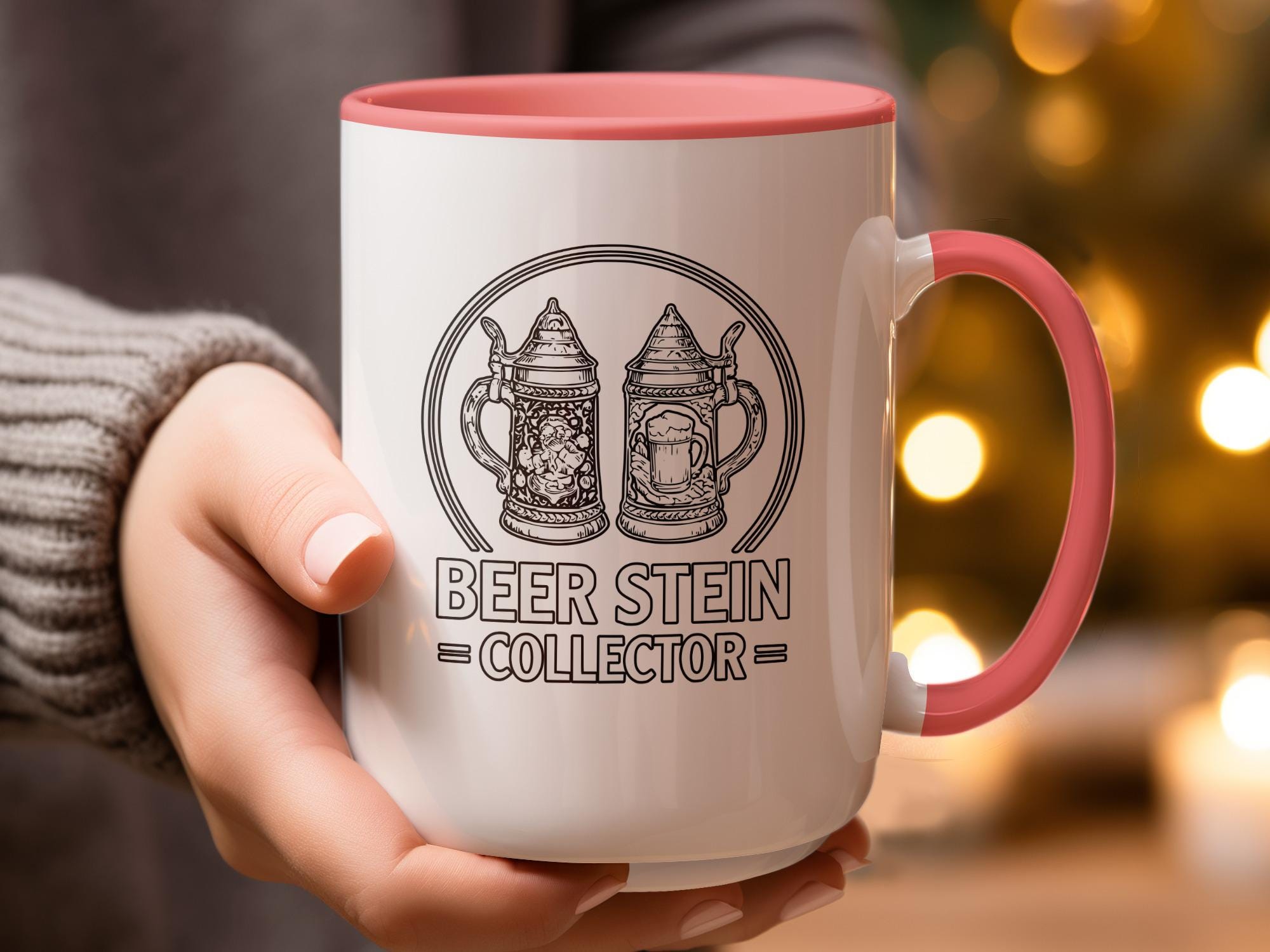 Beer Stein Collector Mug, Beer Lover Gift, Ceramic Coffee Mug, Unique Drinking Mug, Funny Beer Stein Mug, Collector's Item Mug
