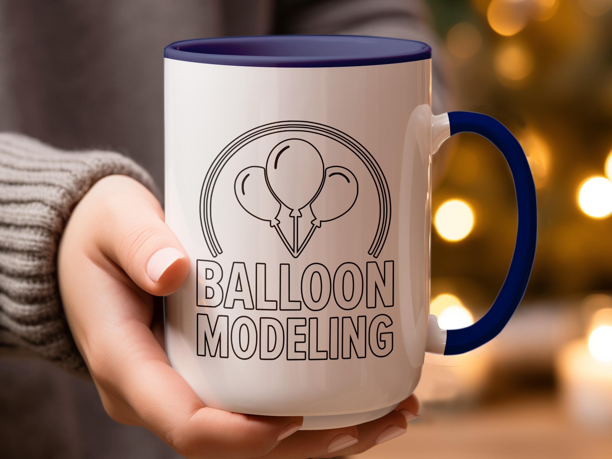 Balloon Modeling Mug, Fun Balloon Artist Gift, Unique Balloon Themed Coffee Cup, Perfect For Balloon Twisting Enthusiasts