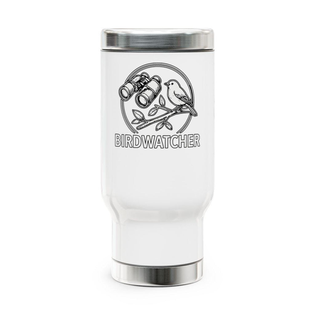 Birdwatcher Travel Mug, Bird Enthusiast Gift, Birdwatching Tumbler, Wildlife Lover Cup, Birding Accessories, Nature Lover Mug