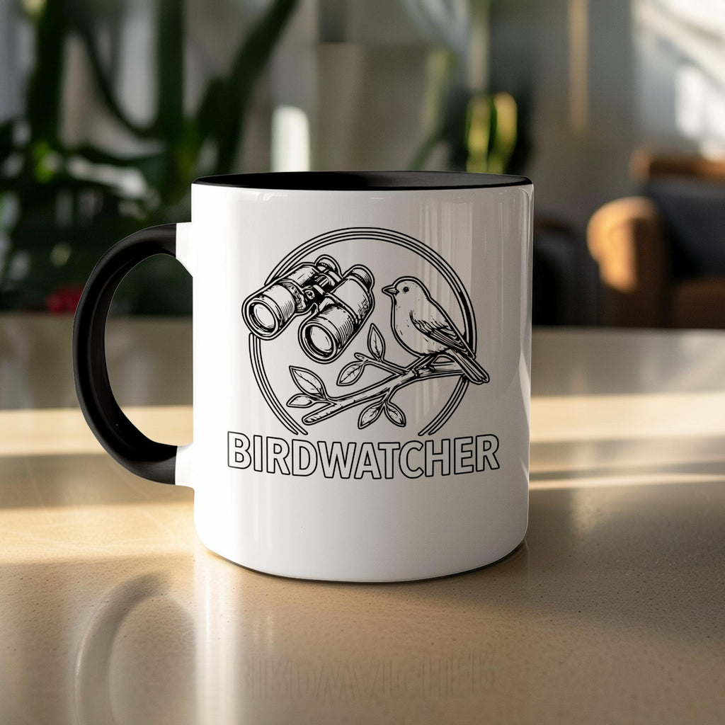 Birdwatcher Mug, Birdwatching Coffee Cup, Bird Watching Gift, Bird Enthusiast Mug, Nature Lover Gift, Bird Spotter Mug, Gift for Birdwatcher