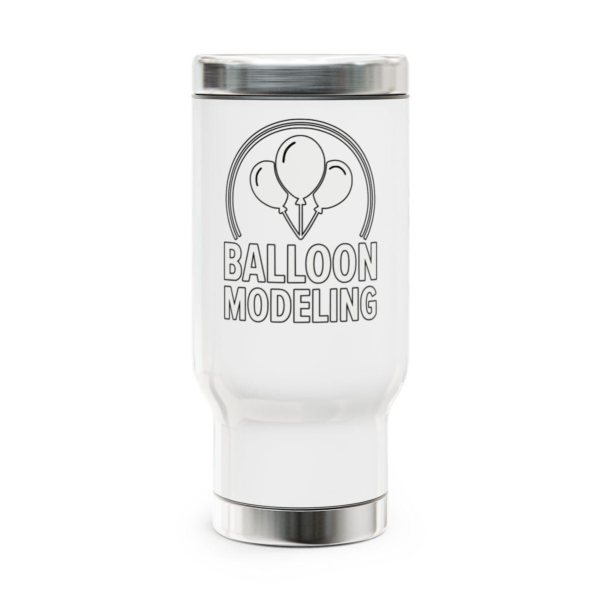 Balloon Modeling Travel Mug, Insulated Stainless Steel Tumbler, Balloon Artist Gift, Balloon Twisting Lover, Fun Balloon Mug