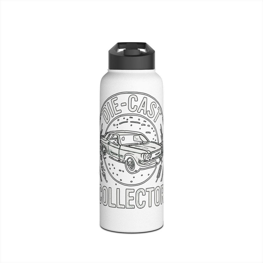 Die Cast Collector Water Bottle, Vintage Car Enthusiast Gift, Retro Car Design Bottle, Classic Car Lover, Unique Diecast Fan Flask