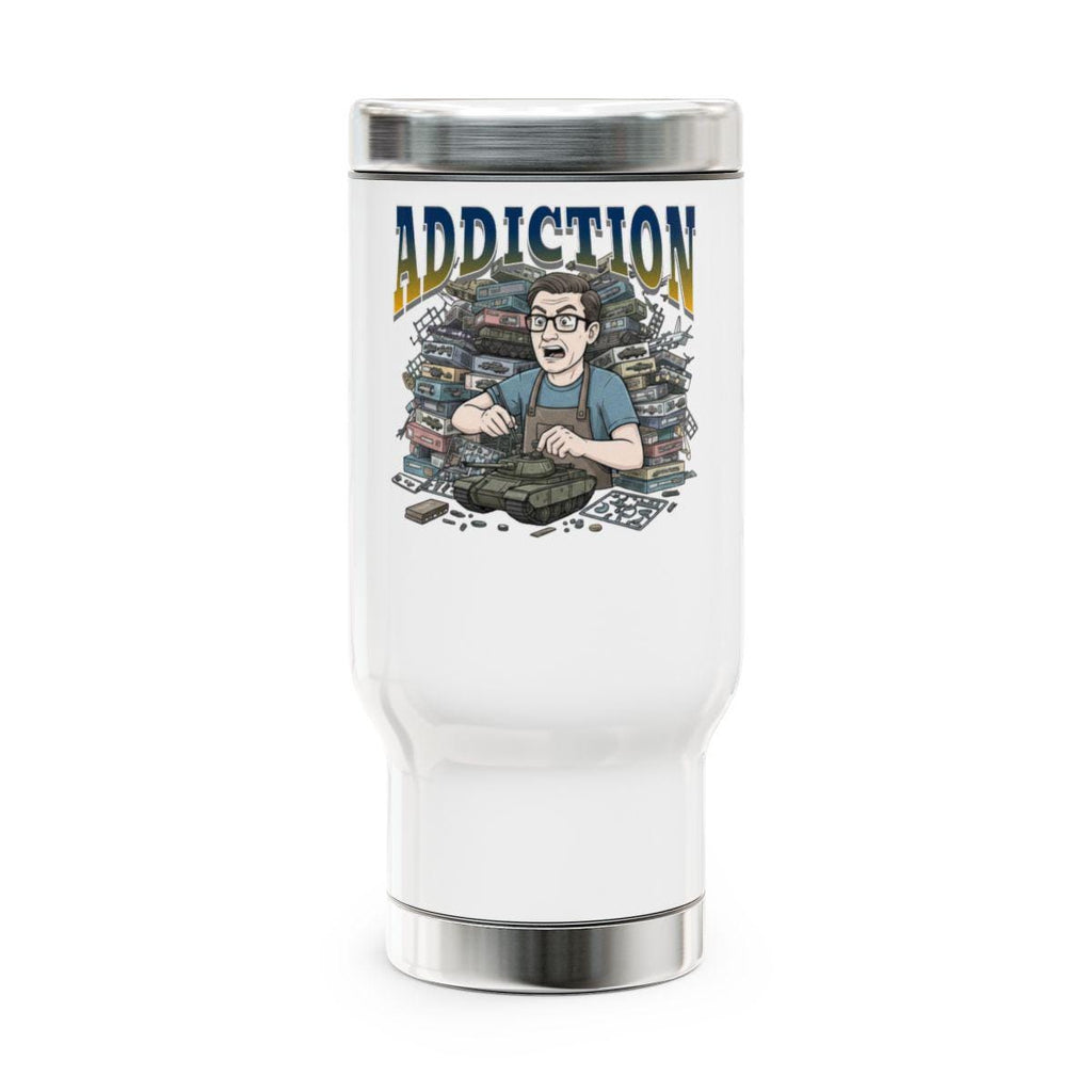 Funny Gamer Travel Mug, Nerdy Coffee Tumbler, Gamer Addiction Cup, Geeky Gift for Him, Video Game Lover Gift, Unique Tea Cup