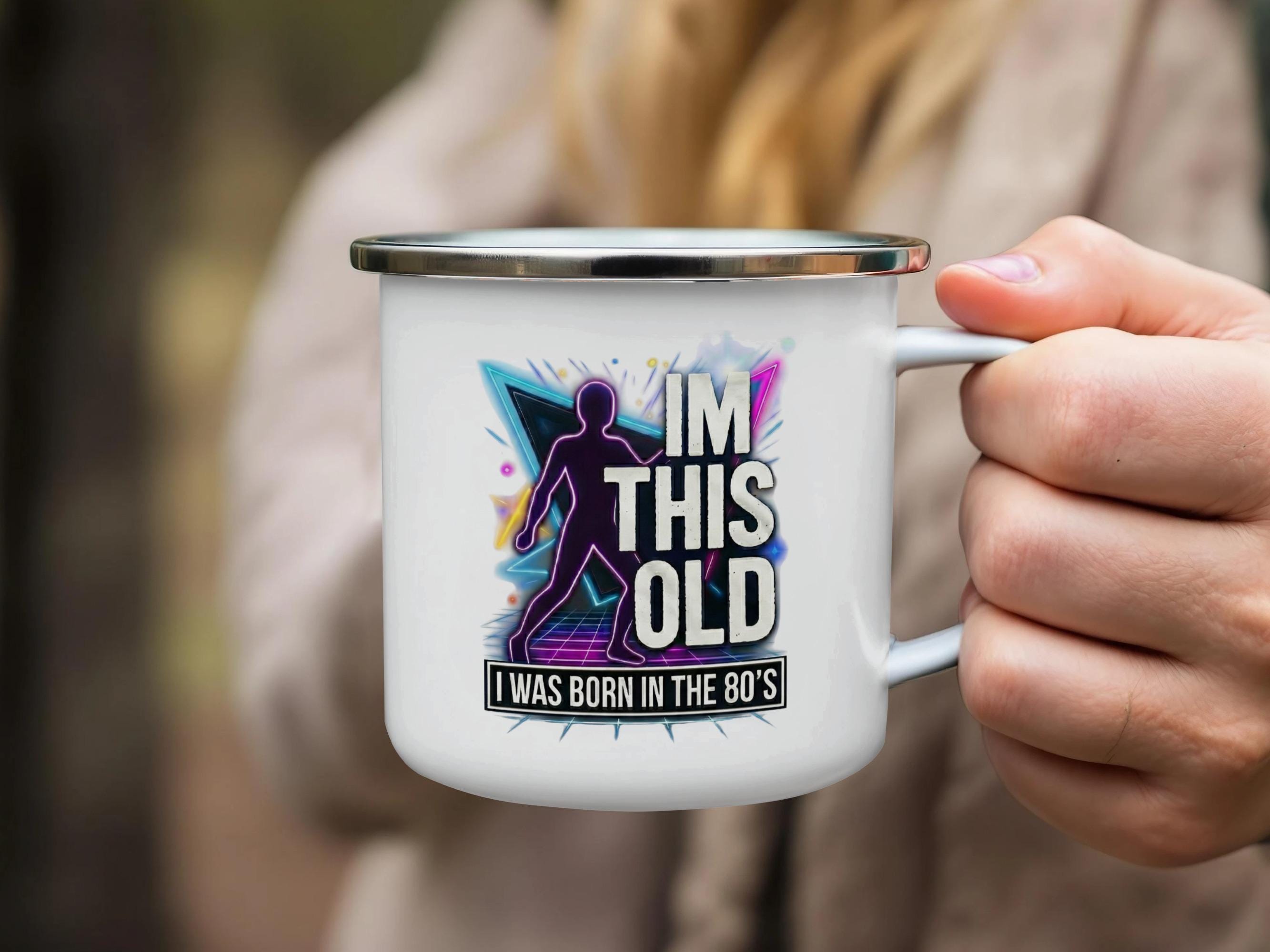 Retro 80s Mug, Funny Coffee Mug, Nostalgic Gift, Born in the 80s, Vintage Style Drinkware, 80s Themed Cup, Unique Gift Idea, Fun Mug