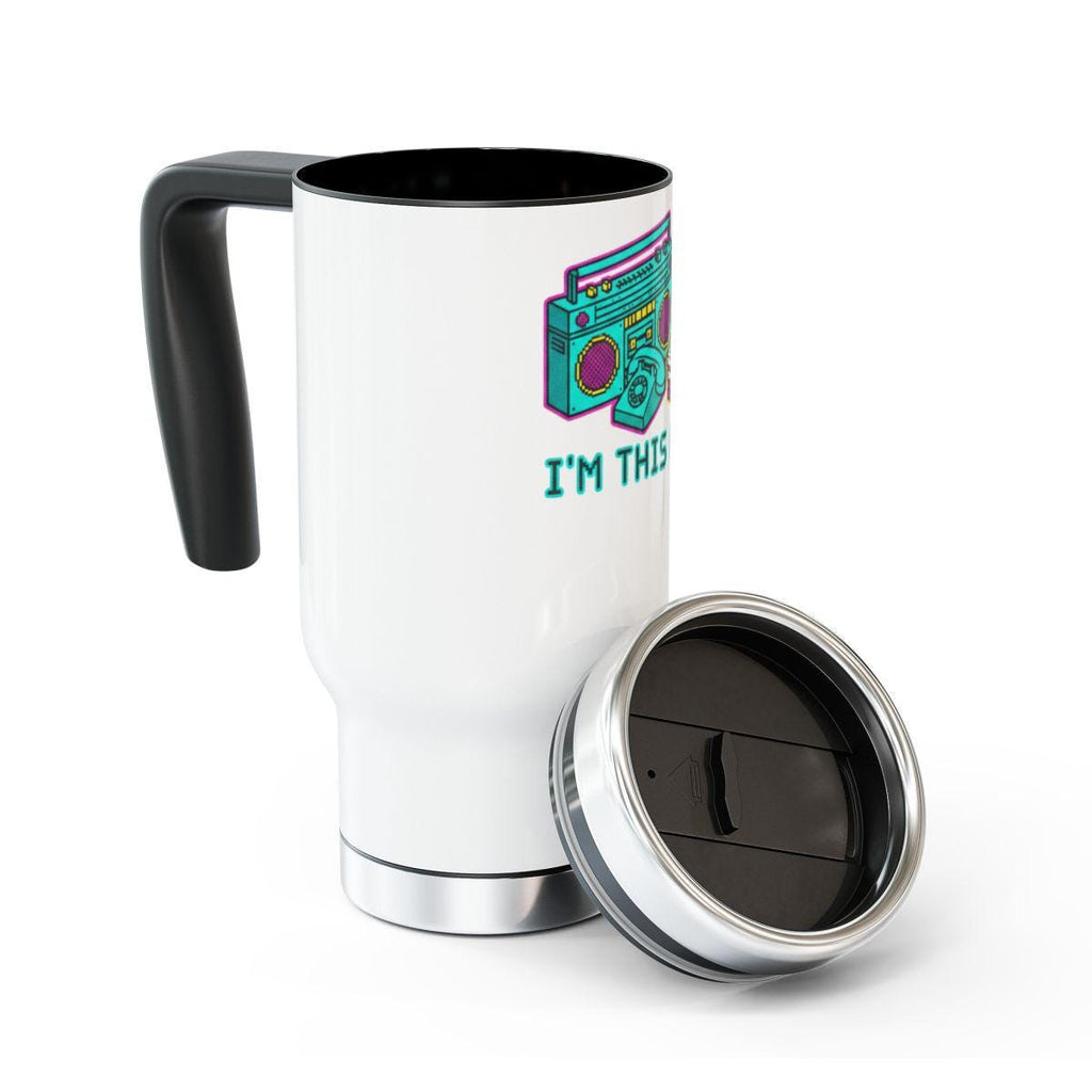 Retro Camera Design Travel Mug, Funny Travel Tumbler Gift, Portable Coffee Cup, Stainless Steel Insulated Coffee Mug