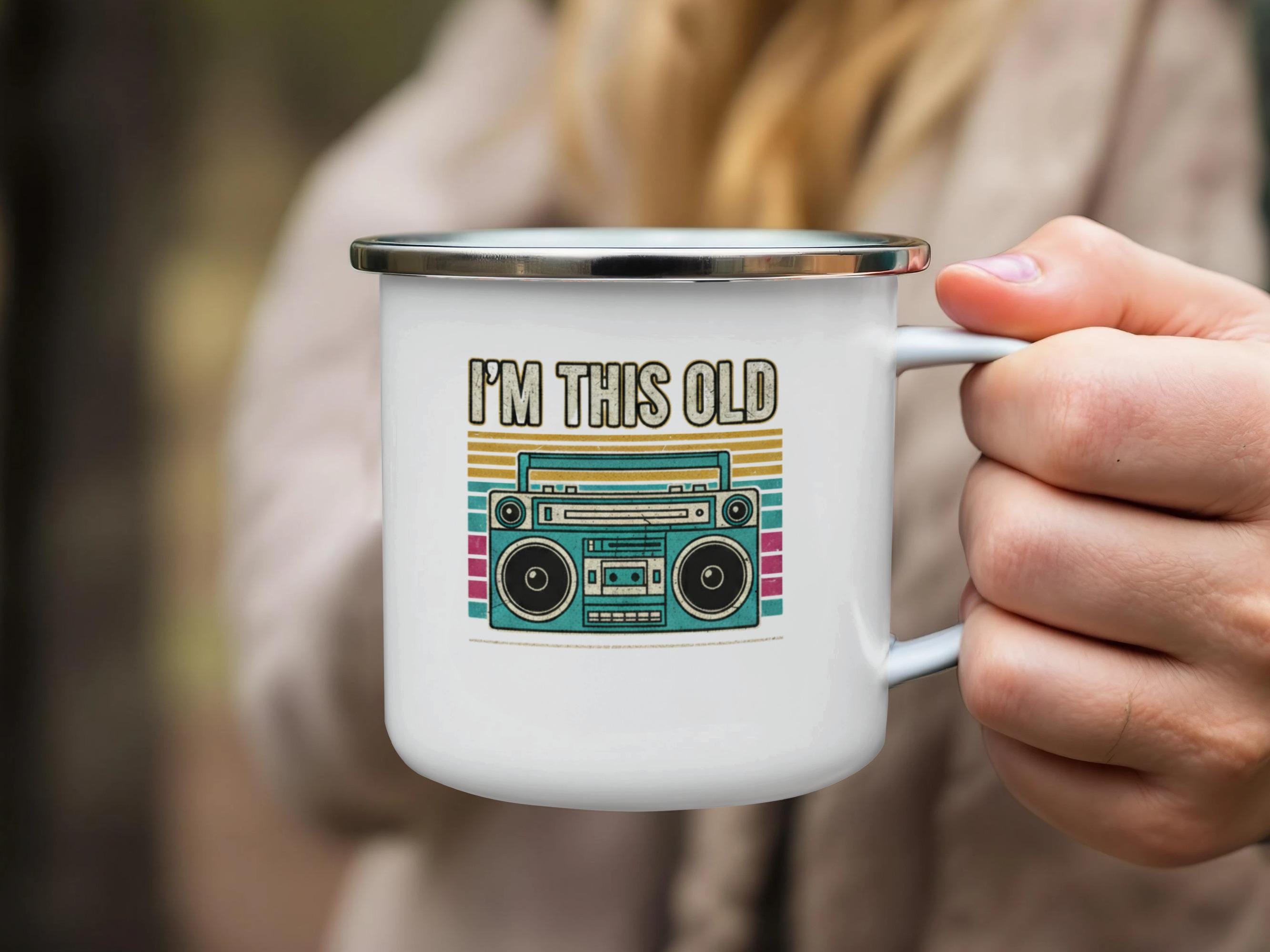 I'm This Old Mug, Funny Retro Mug, Vintage Radio Cup, Retro Gift Mug, Novelty Coffee Mug, Unique 80s 90s Mug