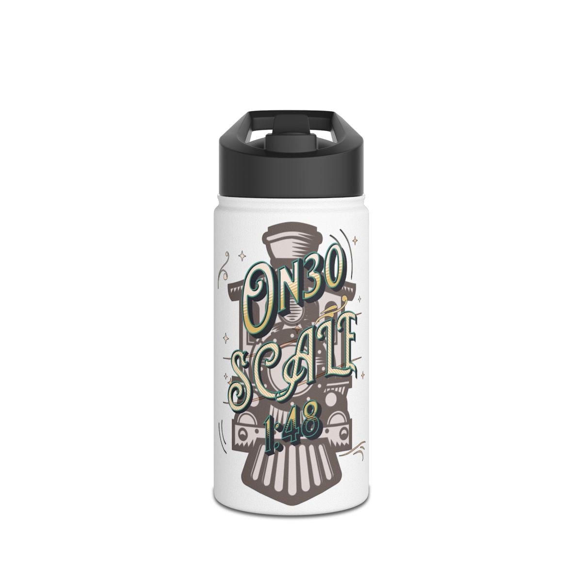 On30 scale 148 insulated water bottle, train enthusiasts gift, model train accessory, unique train decor, collector's item