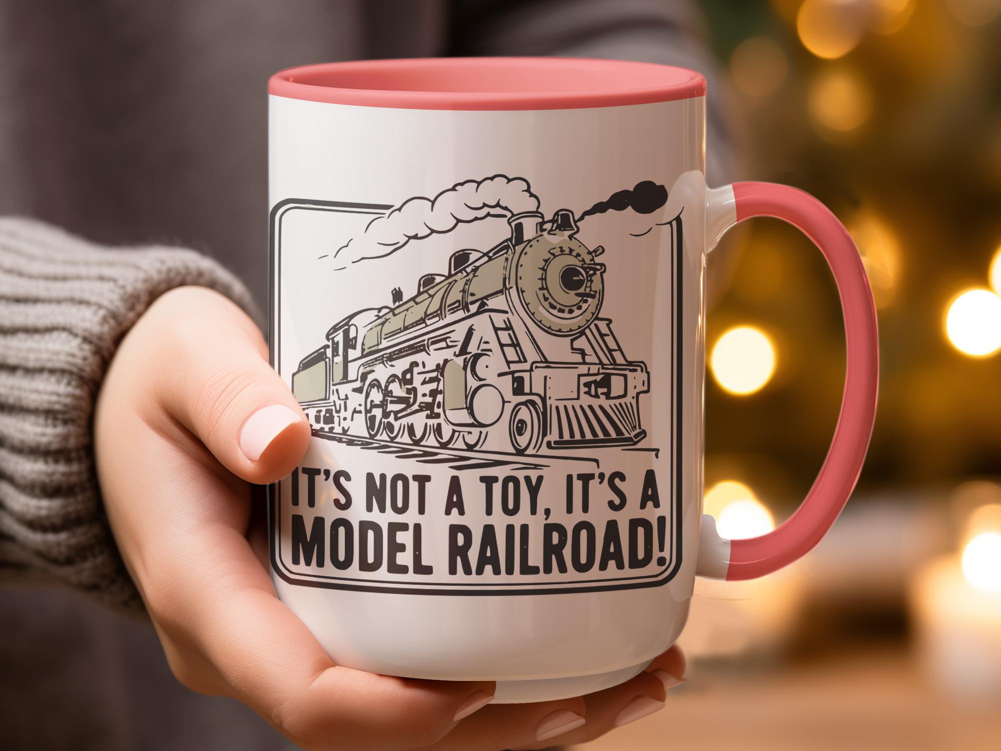 Train Enthusiast Mug, It's Not a Toy It's a Model Railroad Mug, Vintage Steam Locomotive Coffee Mug, Train Lover Gift
