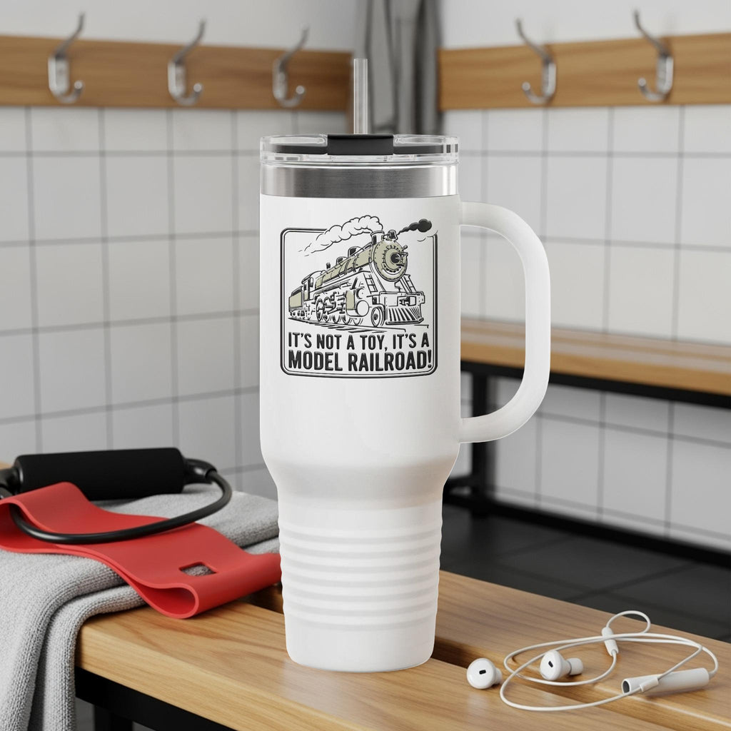 Model Railroad Train Mug, It's Not a Toy Quote Mug, Train Enthusiast Gift, Unique Train Lover Coffee Cup, Funny Train Mug