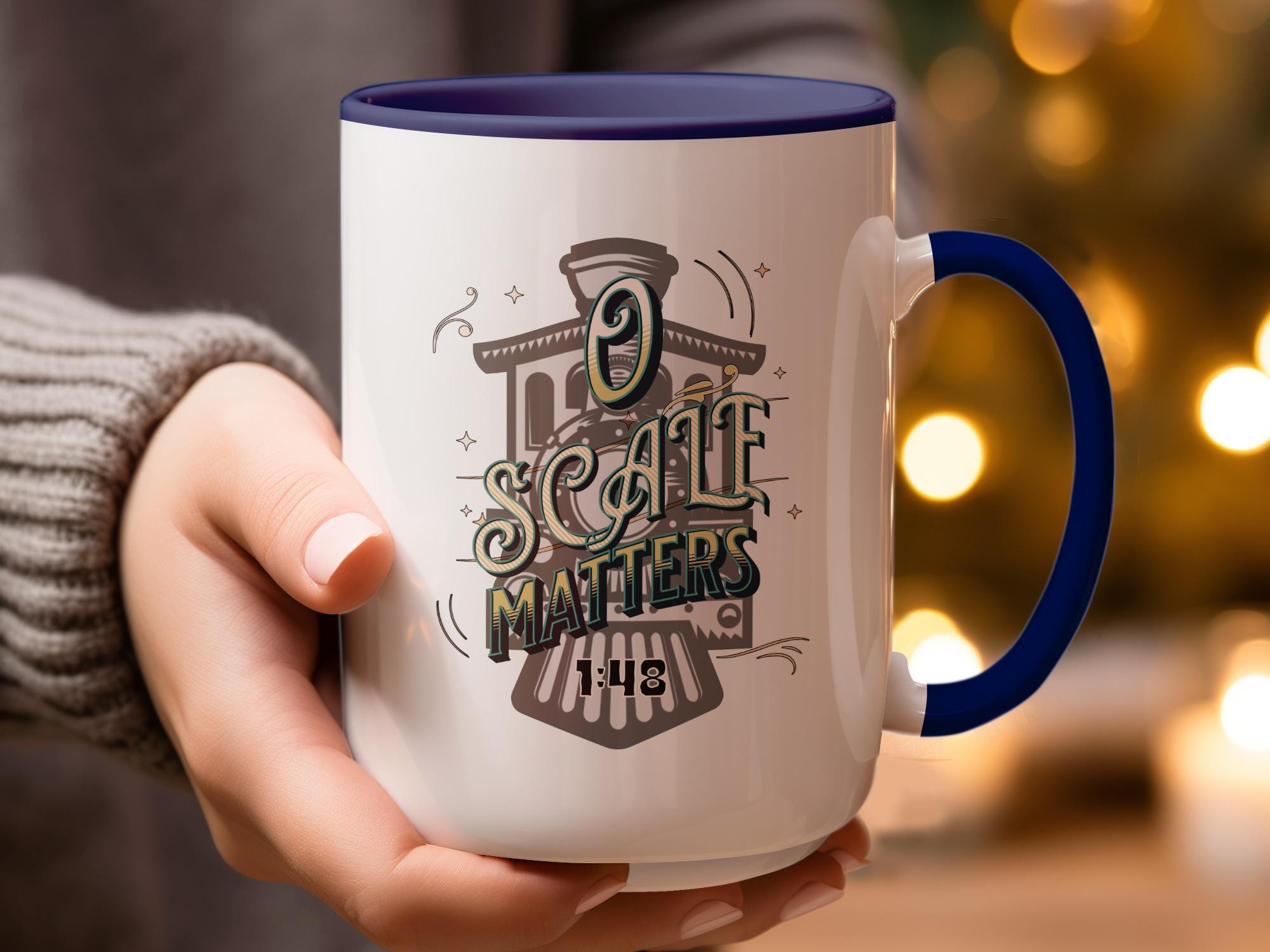 O Scale Matters Railroad Enthusiast Train Lovers Coffee Mug, Perfect Gift for Model Railway Collectors and Train Buff