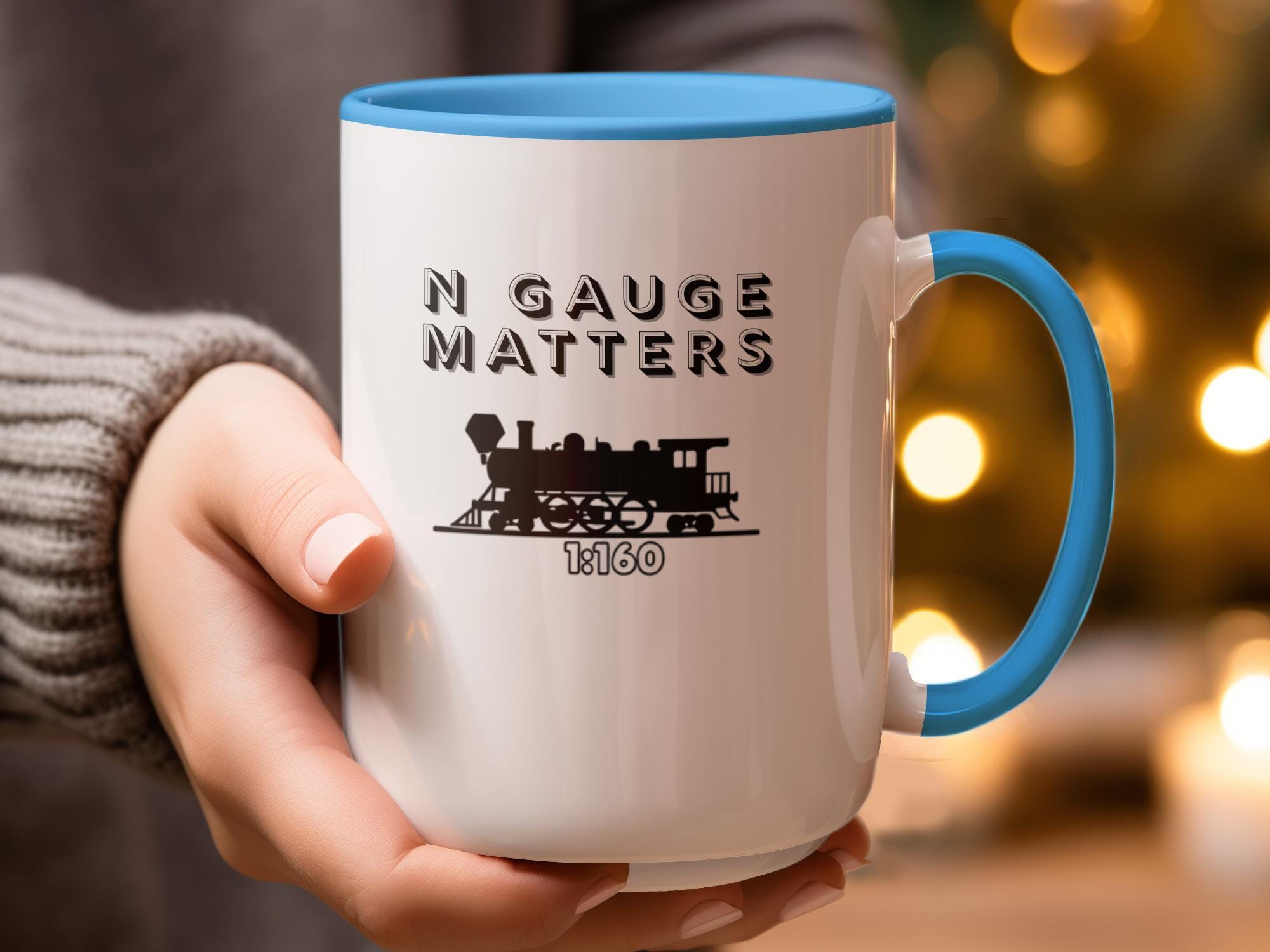 N Gauge Matters Mug, Train Enthusiast Coffee Cup, Model Railroad Gift, Railway Lover Present, Train Collector Mug, 1:160 Scale