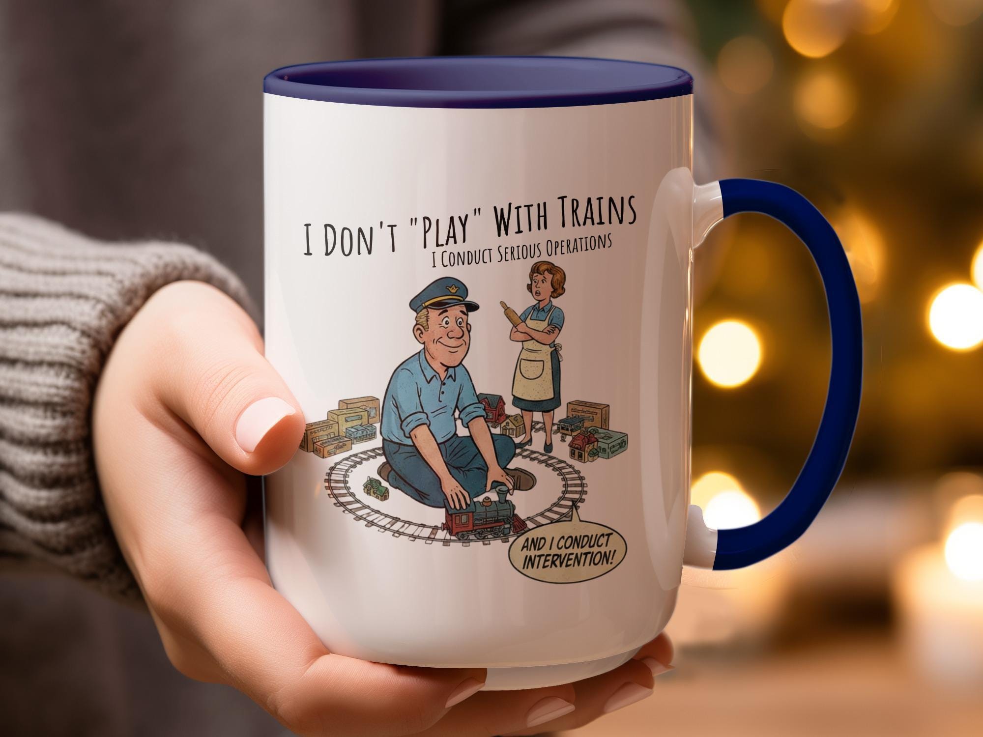 Funny Train Conductor Mug, Unique Train Lover Gift, Train Enthusiast Coffee Cup, Humorous Train Driver Quote, Railway Fan Present