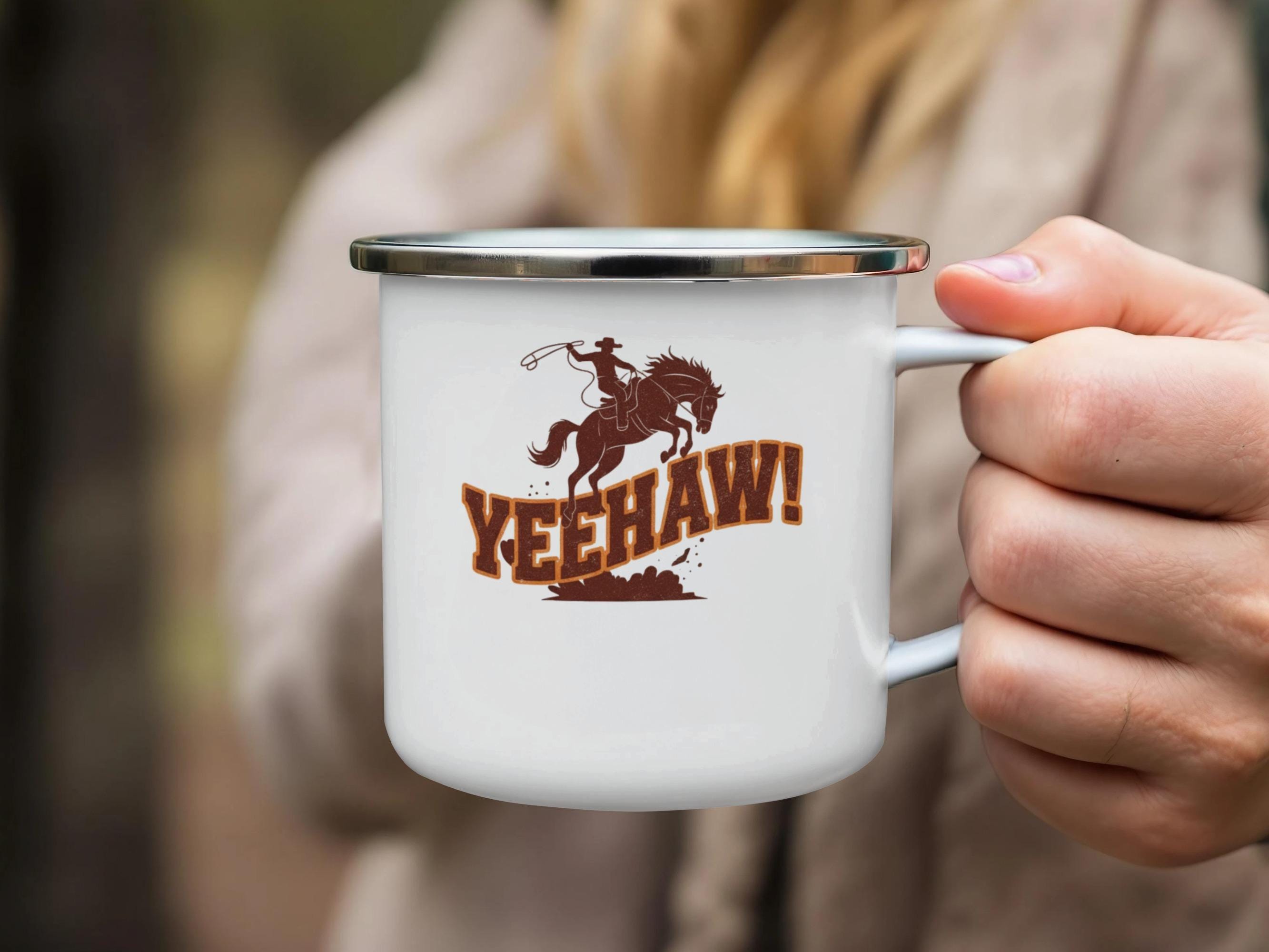 Yeehaw Cowboy Mug, Western Coffee Cup, Rustic Rodeo Gift, Country Western Drinkware, Cowboy Themed Mug, Gift for Cowboy Fans