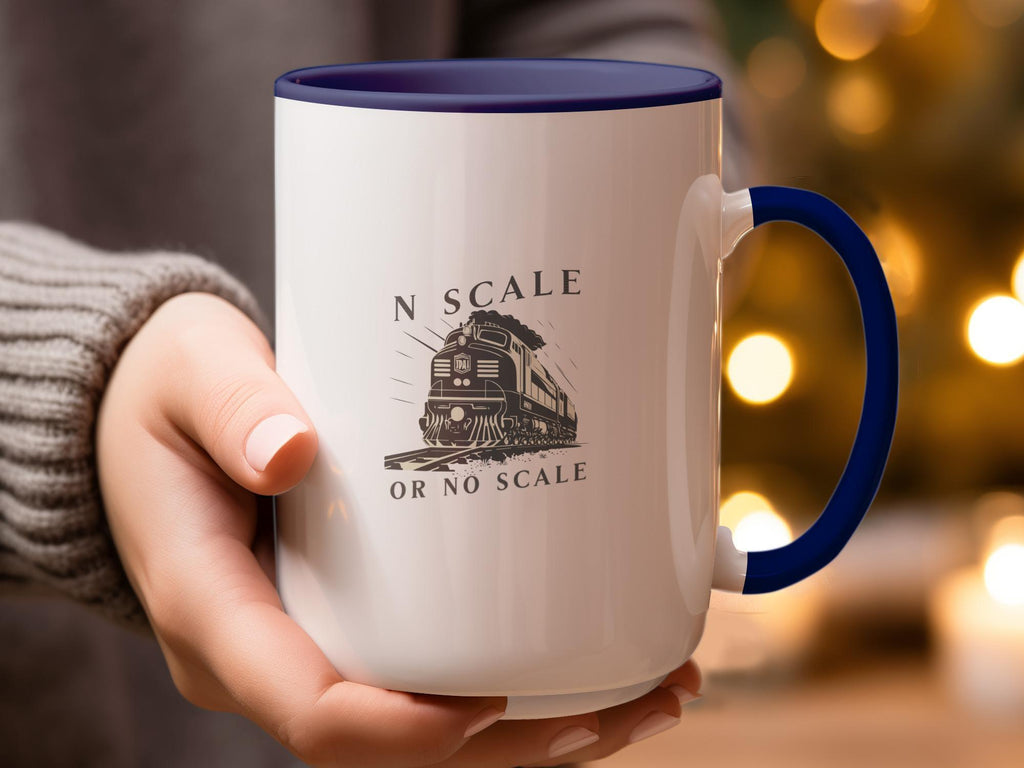 N Scale Train Mug, Perfect Gift for Train Enthusiasts, Coffee Mug with Train Design, Railfan Collectible, Unique Train Lover Gift