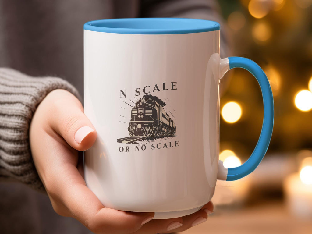 N Scale Train Mug, Perfect Gift for Train Enthusiasts, Unique Coffee Mug, Railfan Collectibles, Train Themed Gifts