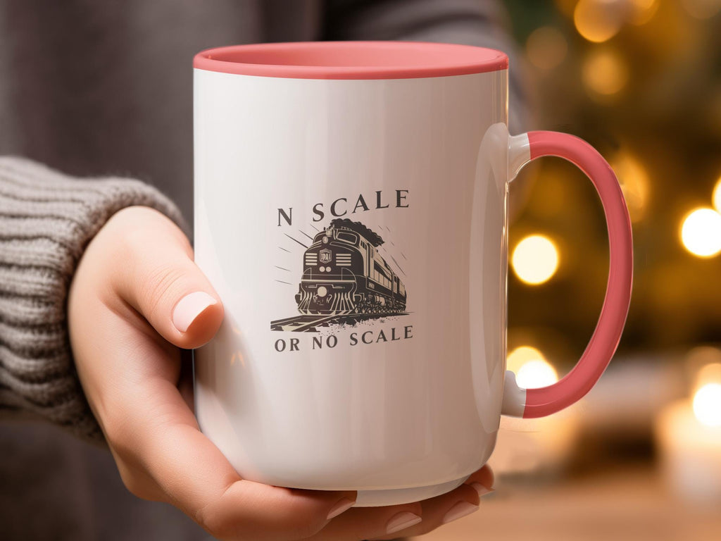 N Scale Train Mug, Model Railroad Enthusiast Gift, Train Lover Coffee Mug, Railfan Mug, Train Collectors Cup, Unique Train Gift
