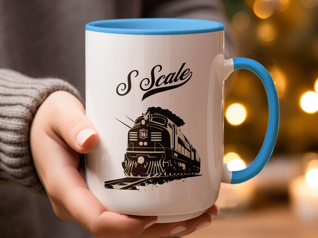 Vintage Train Mug, Railroad Engine Coffee Cup, Classic Locomotive Printed Mug, Train Lover Gift, Steam Train Art Mug, Railway Enthusiast