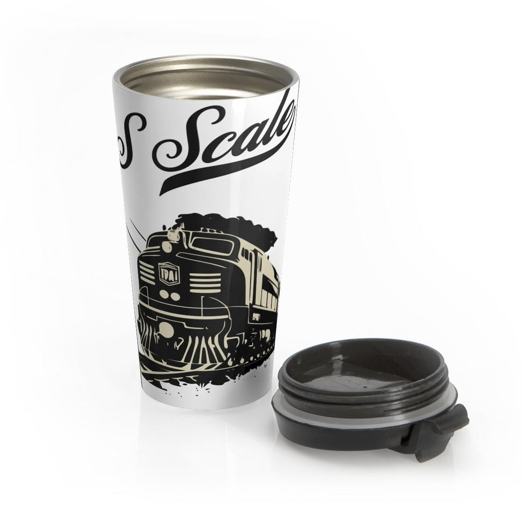 Vintage Train Tumbler, Retro Locomotive Travel Mug, Train Enthusiast Gift, Railroad Lover Cup, Classic Train Drinkware, 14oz Beverage Flask