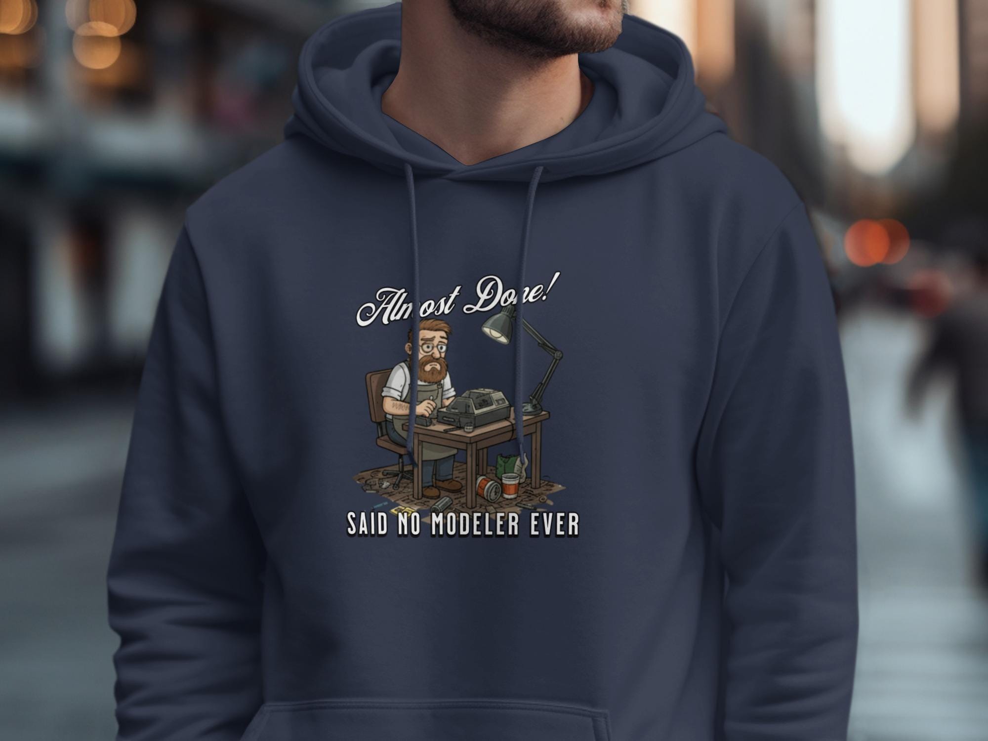 Funny Hoodie for Modelers, Joke Sweatshirt for Hobbyists, Perfect Gift for Model Craft Lovers, Unique Modeler Apparel, Novelty Hoodie