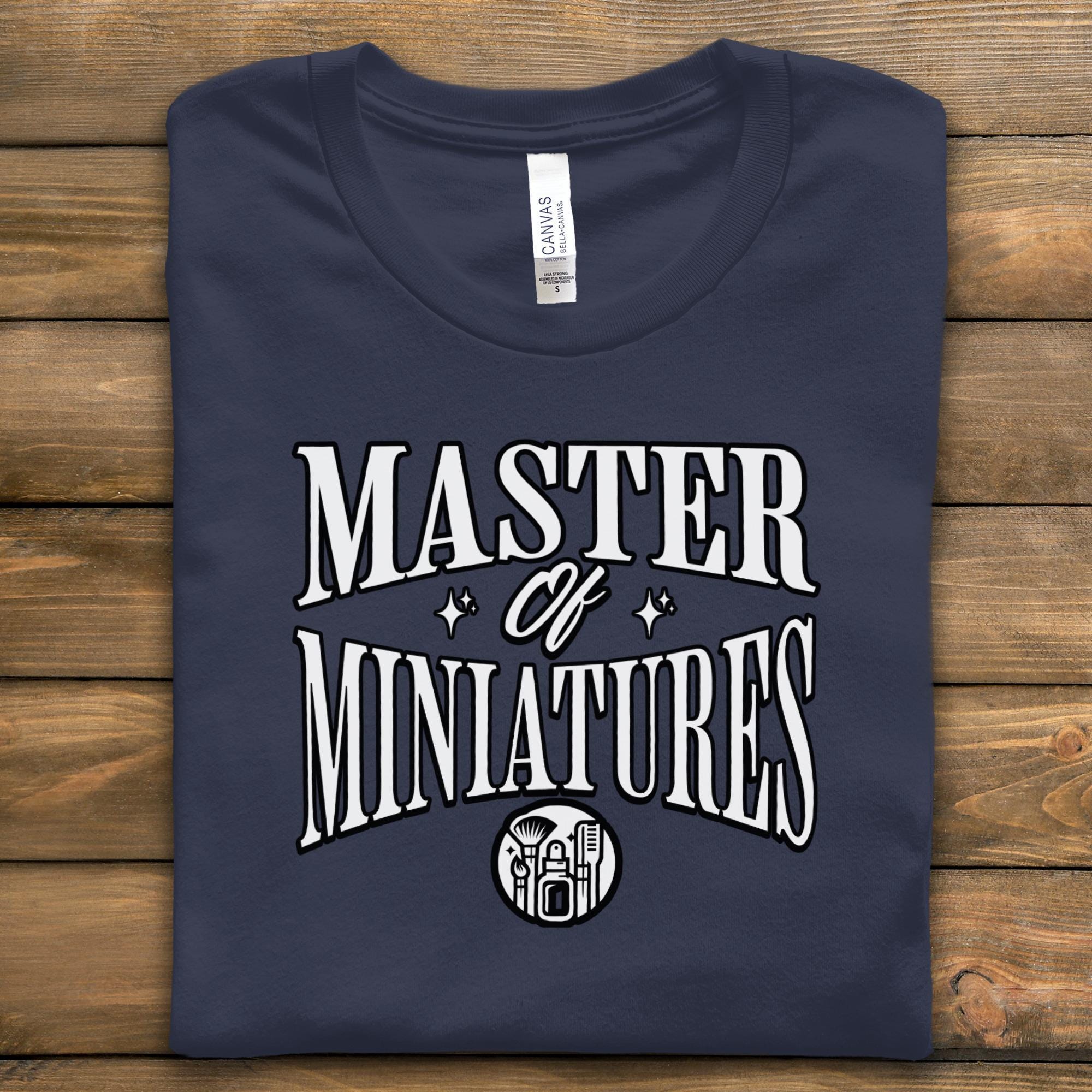 Master of Miniatures shirt, DnD lover gift, Tabletop games fan apparel, Geeky gamer wear, Role-playing game top