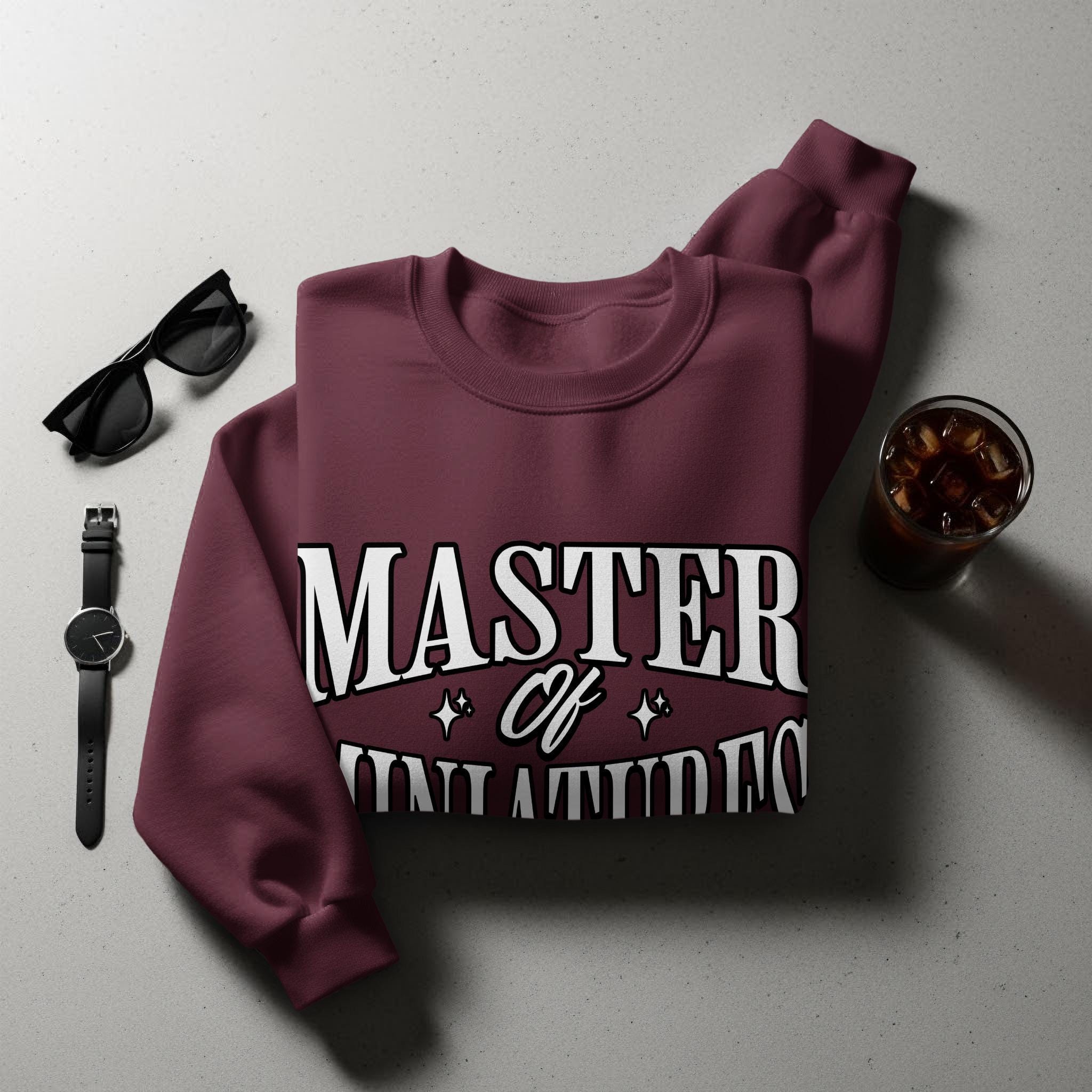Master of Miniatures Sweatshirt, Unique Comfort Wear, Casual Cozy Pullover, Trendy Graphic Jumper, Great Gift for Hobbyists