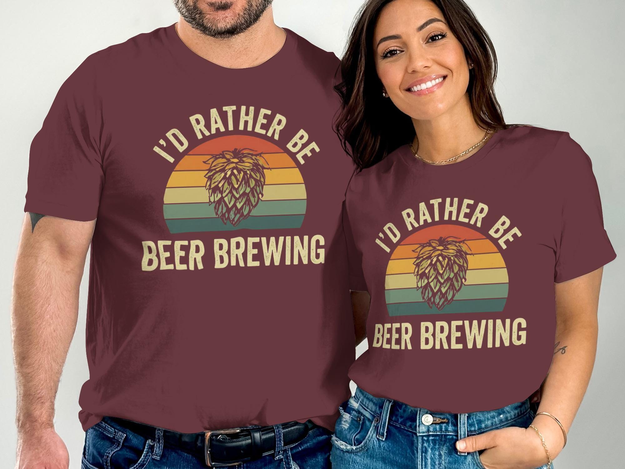 Beer Brewing T Shirt, Id Rather Be Beer Brewing Shirt, Funny Brewer Gift, Beer Lover Tee, Unisex Beer Shirt, Homebrewing TShirt
