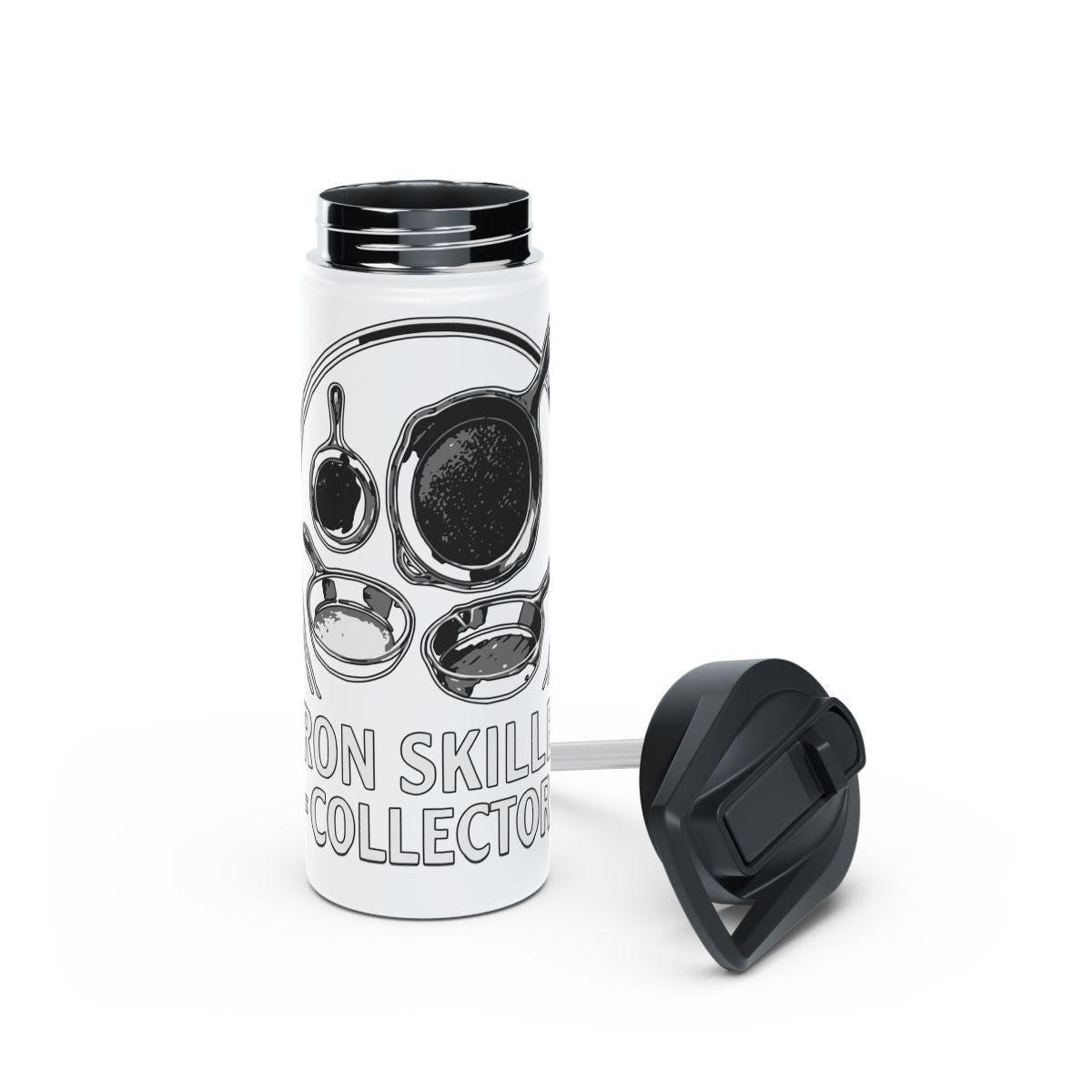 Cast Iron Skillet Collector Travel Mug, Cast Iron Lover Gift, Unique Kitchen Enthusiast Mug, Cooking Themed Tumbler, Chef Gift Idea