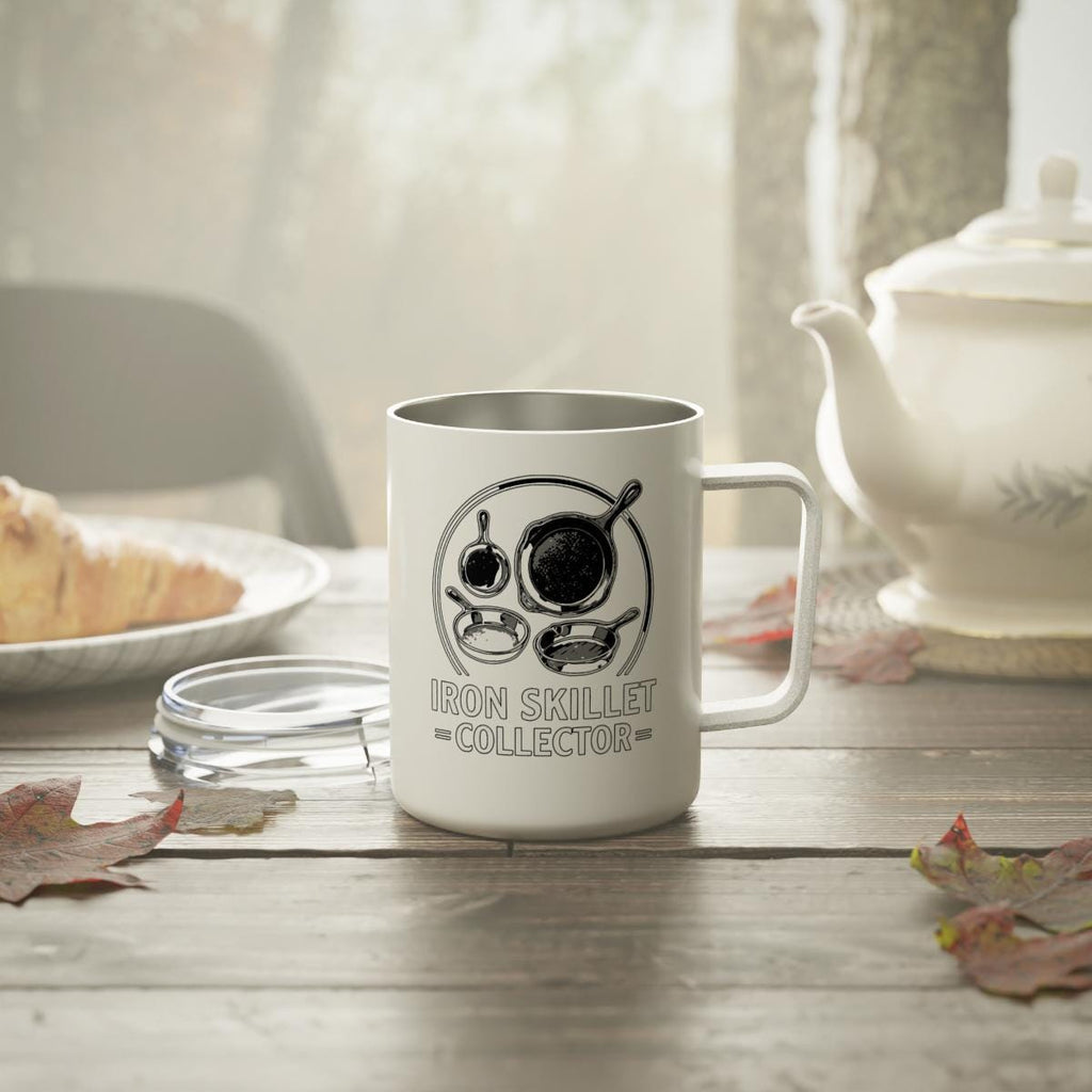 Iron Skillet Collector Coffee Mug, Funny Kitchenware Gift, Cooking Enthusiast Mug, Unique Ceramic Cup, Iron Skillet Lover Mug