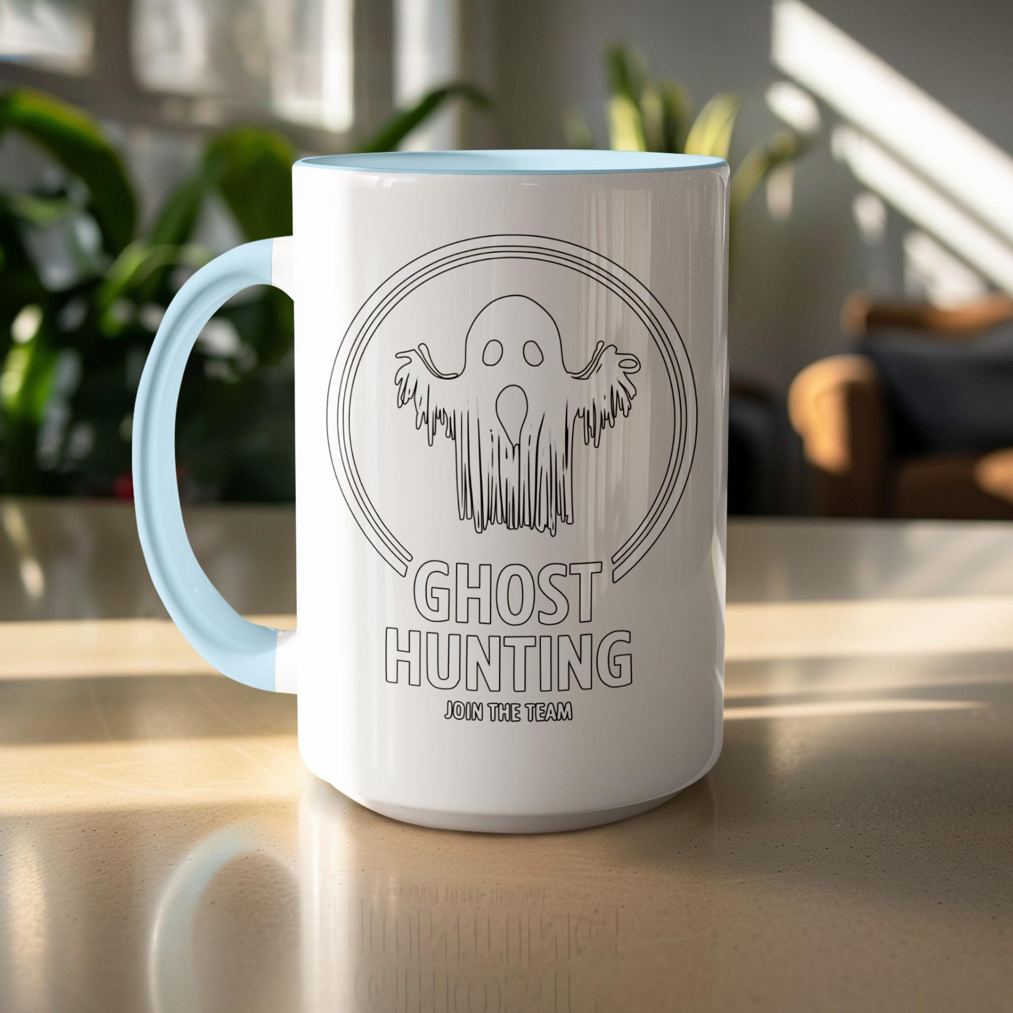 Ghost Hunting Mug, Join the Team Coffee Cup, Spooky Gift, Halloween Present, Paranormal Investigator, Fun Ghost Lover Mug