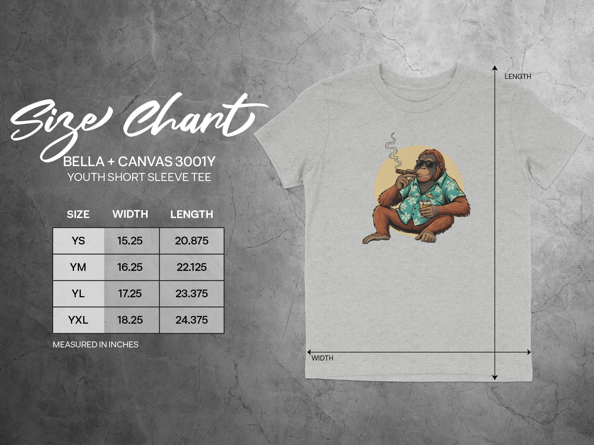 Retro Monkey Graphic Tee, Vintage Ape T-shirt, Cool Animal Design, Youth Short Sleeve Shirt, Urban Streetwear Kids, Trendy Casual Top