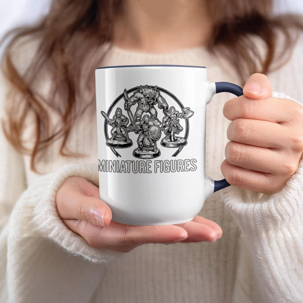 Miniature Figures Mug, Fantasy Gamer Coffee Cup, Roleplaying Game Gift, Tabletop Gaming Accessory, Unique Geek Decor