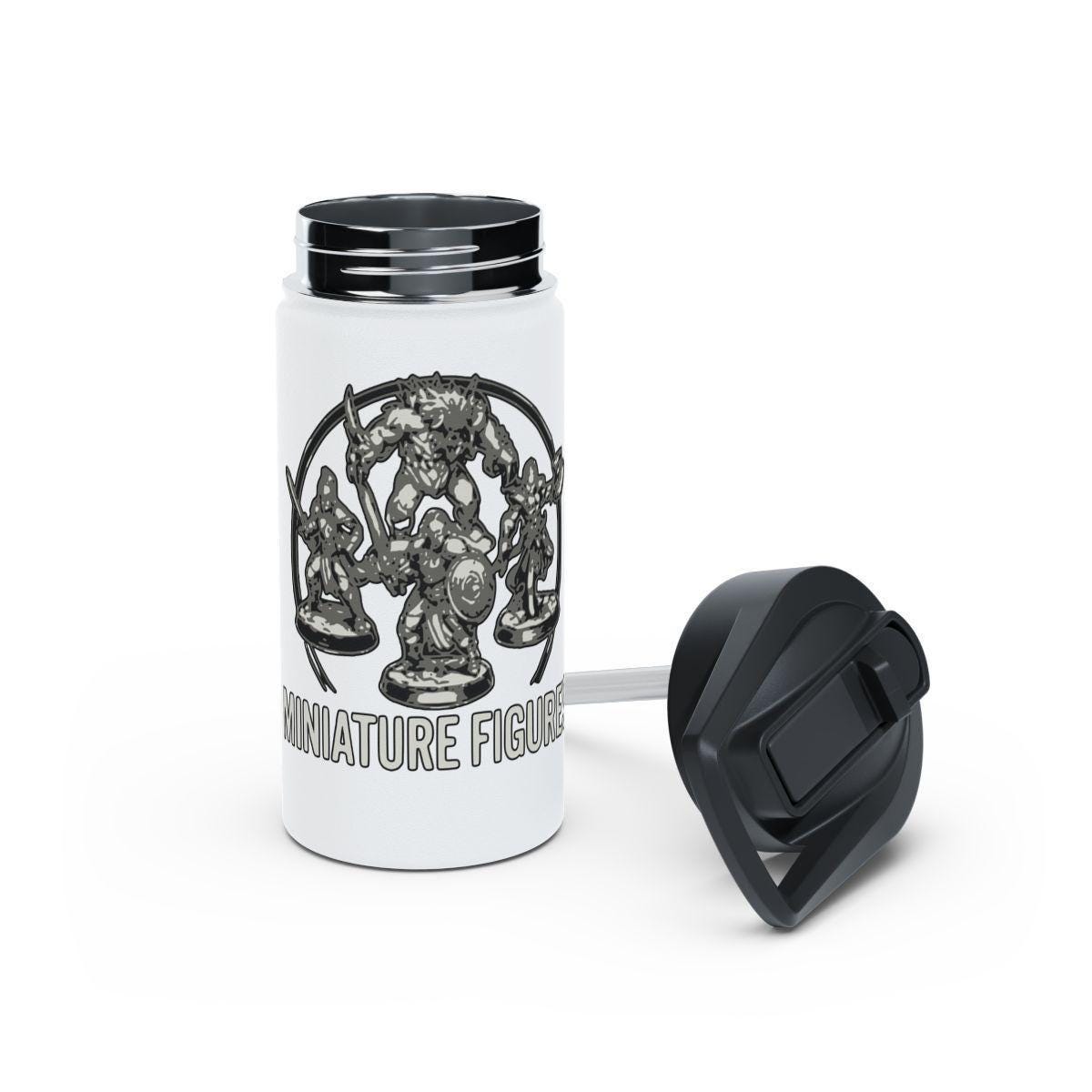Miniature Figures Thermos, Fantasy Gaming Drink Bottle, Tabletop RPG Accessory, Cool Gift for Gamers, Geeky Drinkware