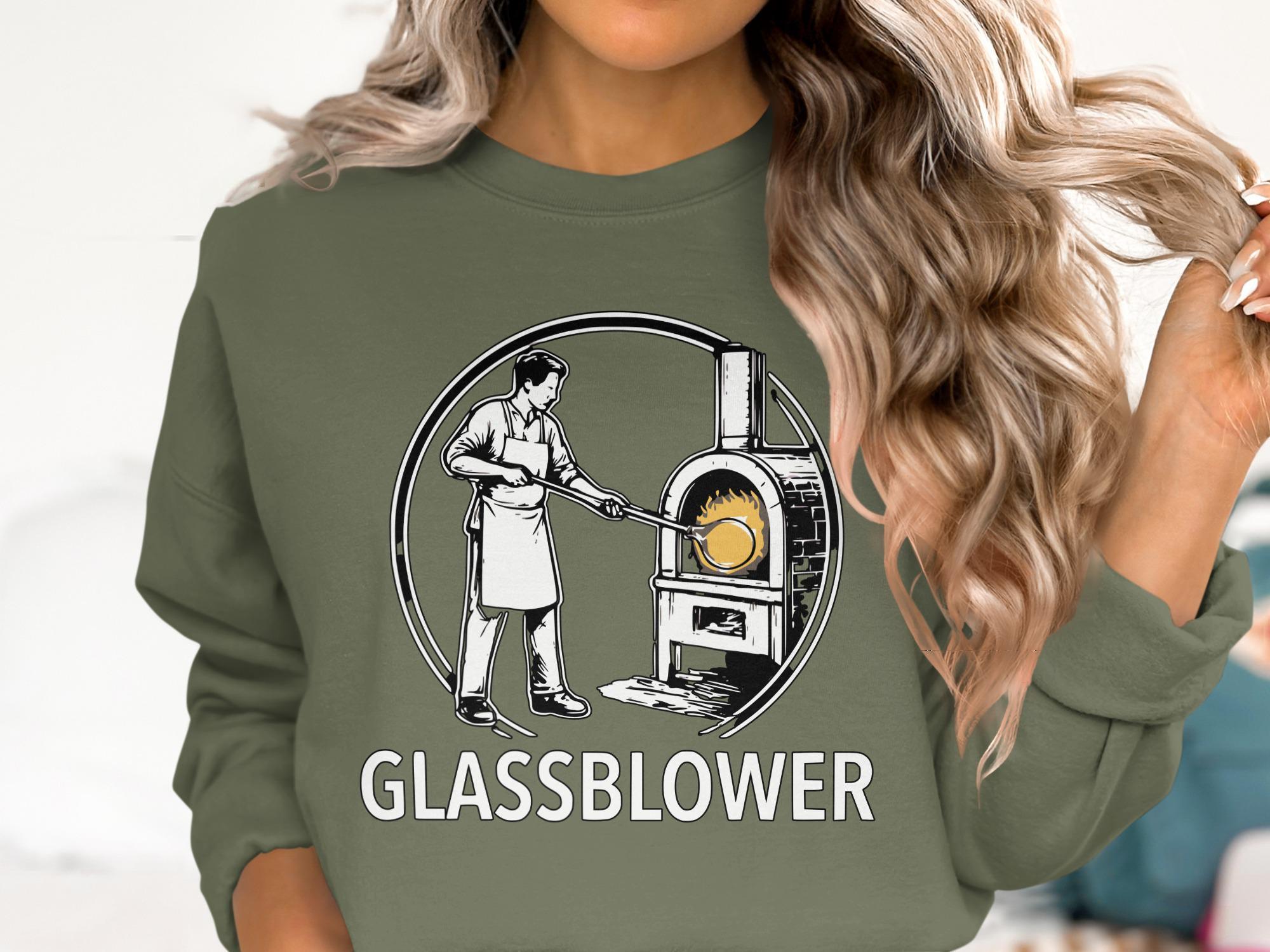 Glassblower T-Shirt, Artisan Tee, Glass Blowing Design, Craft T Shirt, Handmade Gift, Comfort Colors T-Shirt, Artistic Apparel