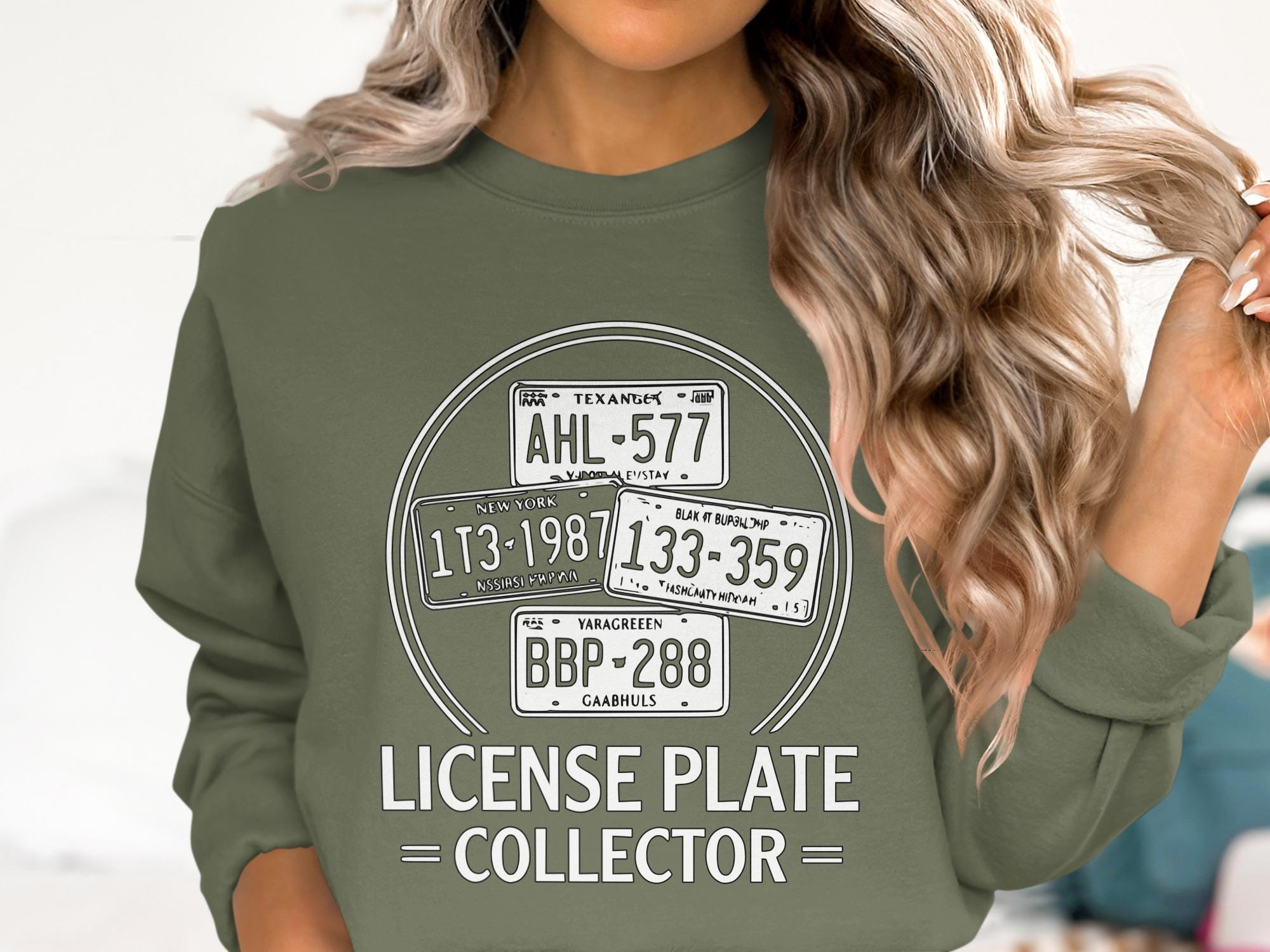 License Plate Collector T-Shirt, Vintage States Tags Tee, Car Enthusiast Shirt, Road Trip Shirt, Comfort Colors Shirt, Gift for Driver