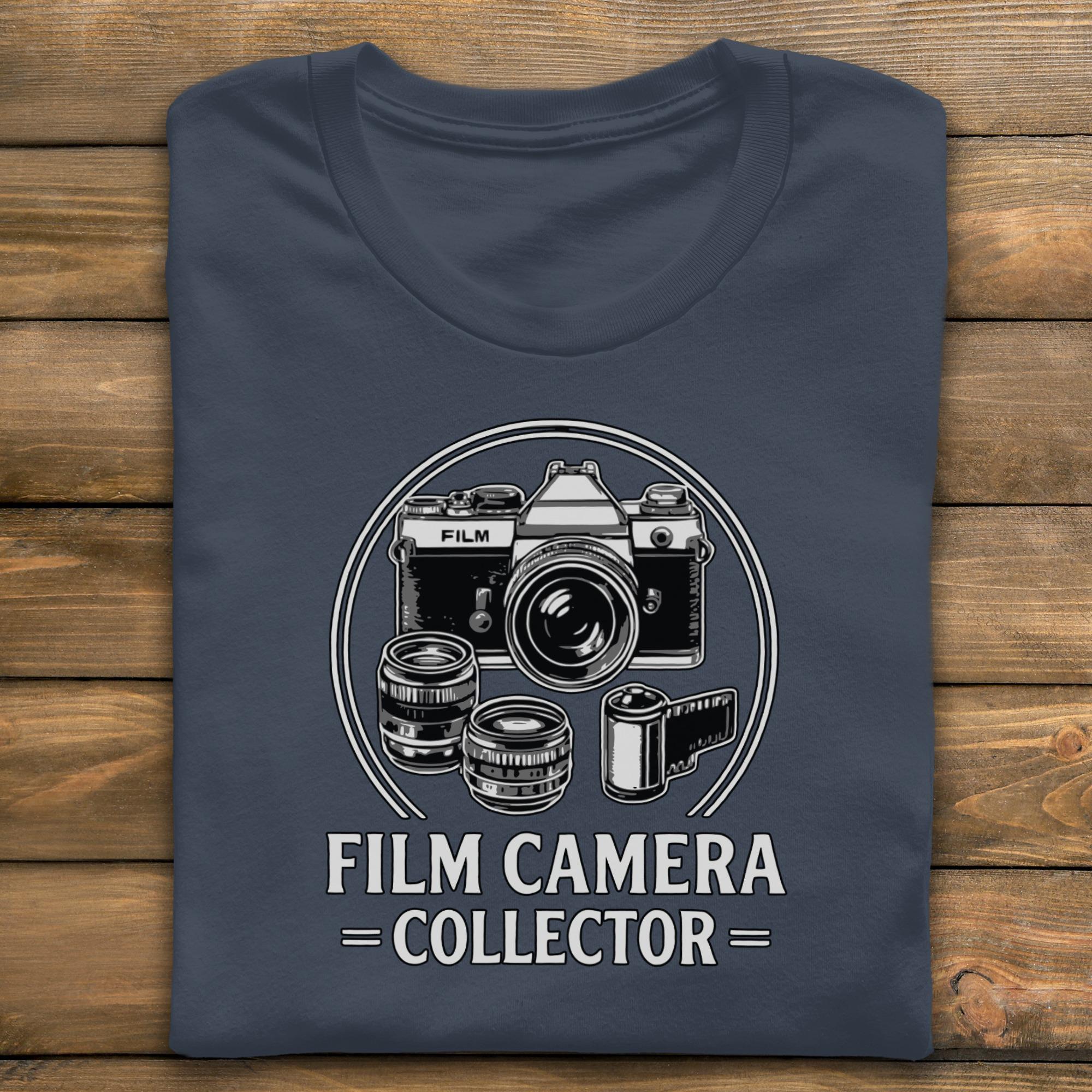 Film Camera Collector T-Shirt, Vintage Photography Tee, Retro Camera Lover Gift, Analog Camera Shirt, Comfort Colors T Shirt, Camera Tags