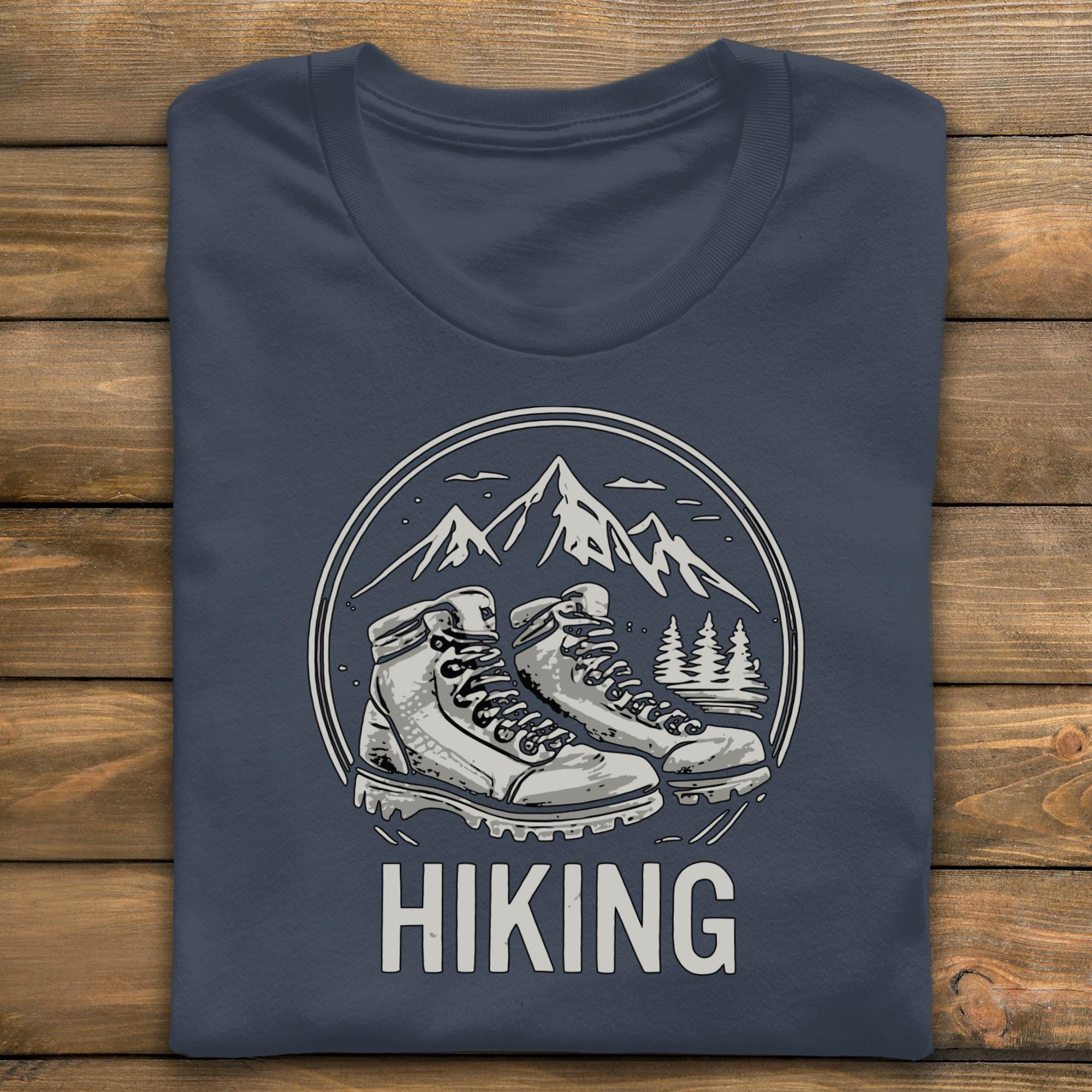 Hiking Boots T-Shirt, Mountain Adventure Tee, Outdoor Lover Gift, Nature Hiker Shirt, Adventure Awaits, Comfort Colors Hiking Shirt