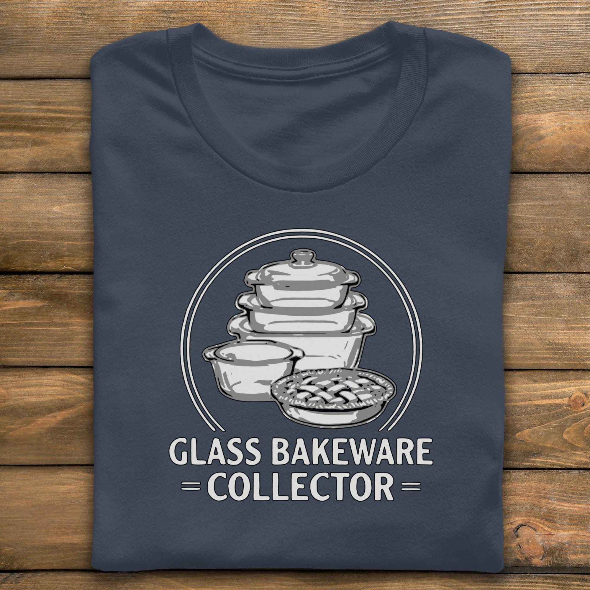 Glass Bakeware Collector T Shirt, Vintage Pyrex Tee, Retro Kitchen Ware, Comfort Colors, Casserole Dish Graphic Top, Baking Gift Idea