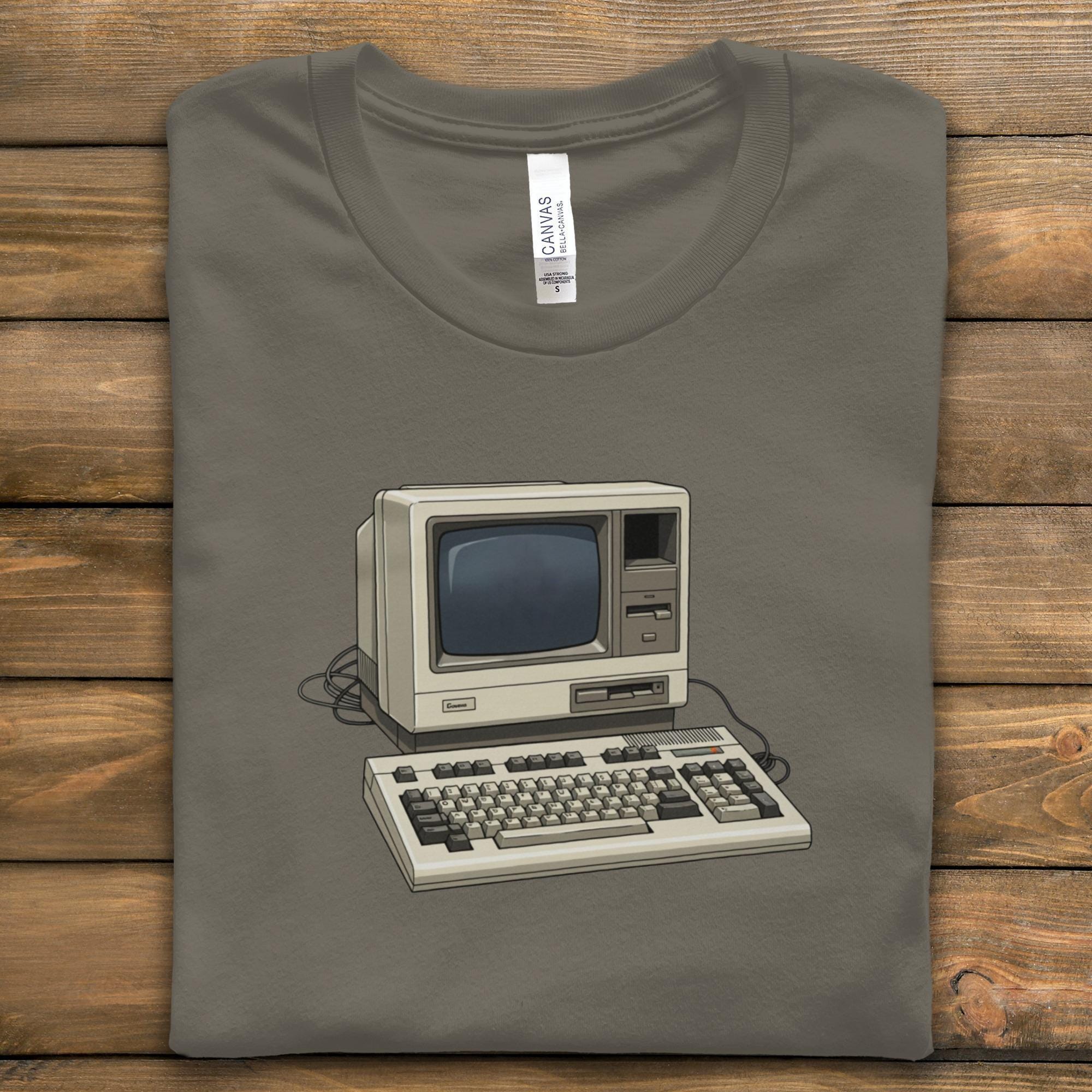 Retro Computer T-Shirt, Vintage PC Tee, Classic Tech Gift, 80s 90s Computer Nerd Shirt, Old School Computing Apparel, Geeky TShirt