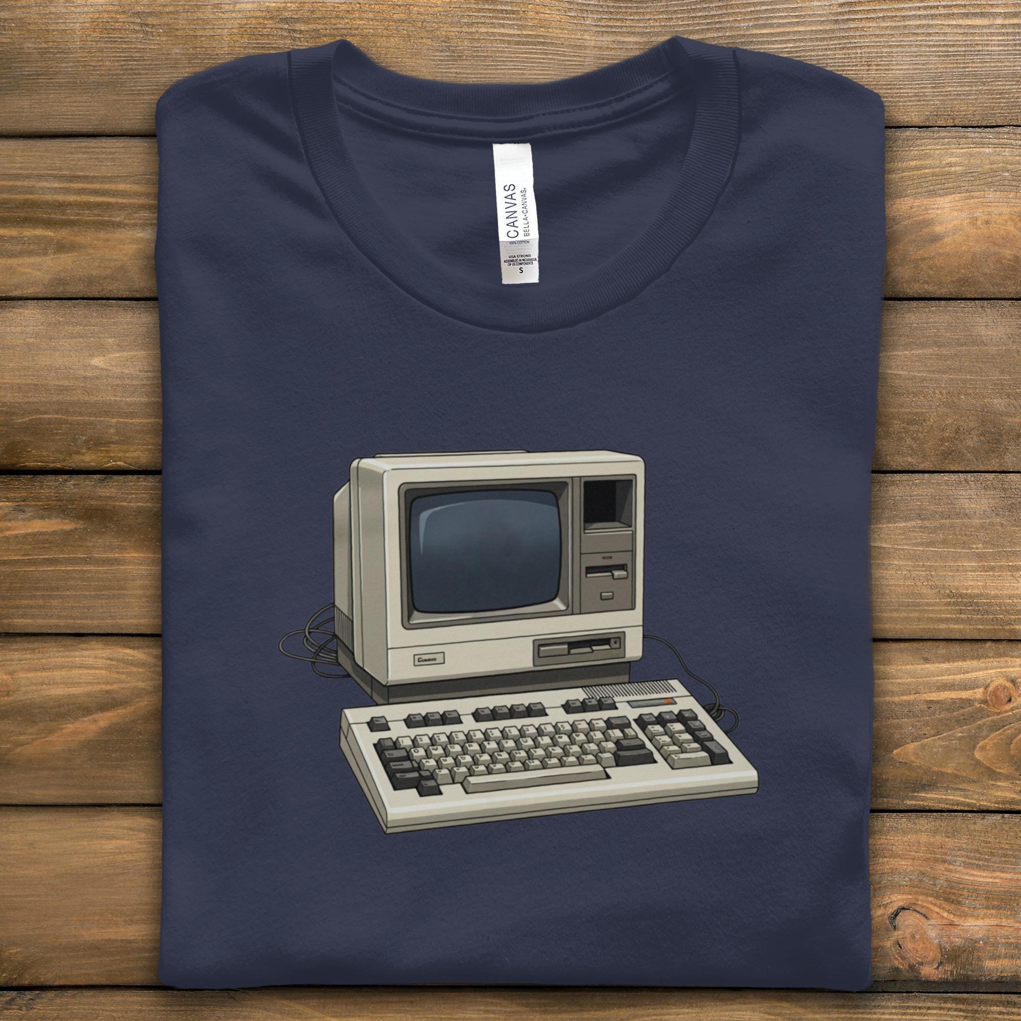 Retro Computer T-Shirt, Vintage PC Tee, Classic Tech Gift, 80s 90s Computer Nerd Shirt, Old School Computing Apparel, Geeky TShirt