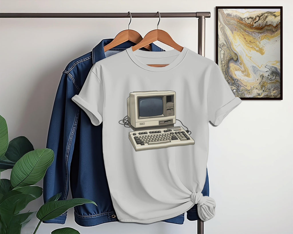 Retro Computer T-Shirt, Vintage PC Tee, Classic Tech Gift, 80s 90s Computer Nerd Shirt, Old School Computing Apparel, Geeky TShirt