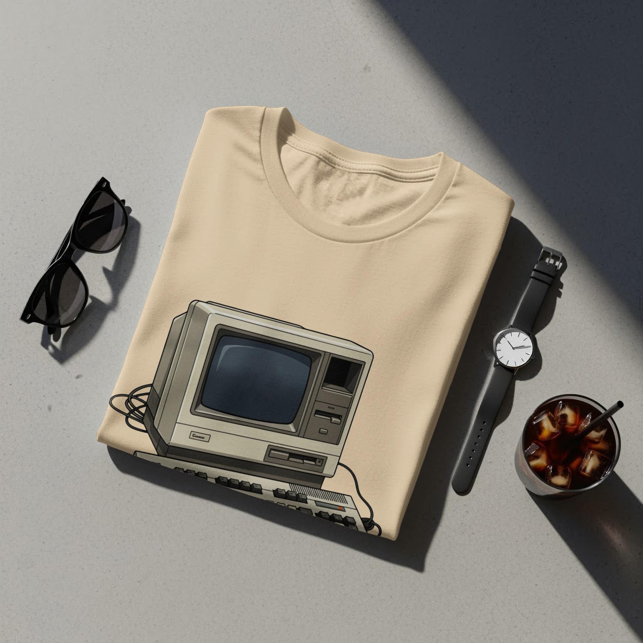 Retro Computer T-Shirt, Vintage PC Tee, Classic Tech Gift, 80s 90s Computer Nerd Shirt, Old School Computing Apparel, Geeky TShirt