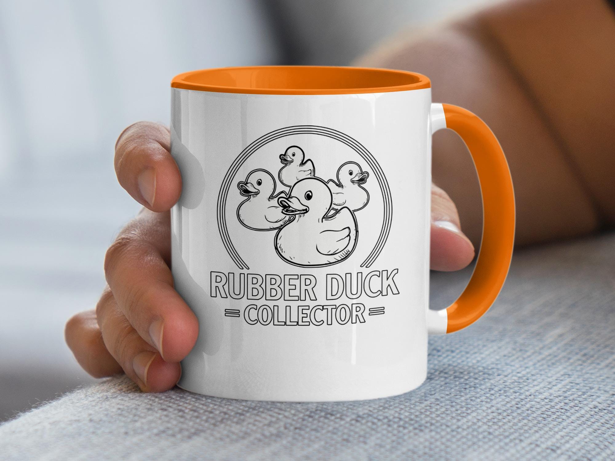 Rubber Duck Collector Mug, Funny Duck Lover Gift, Quirky Coffee Cup, Unique Novelty Mug, Cute Duck Collection Enthusiast Mug