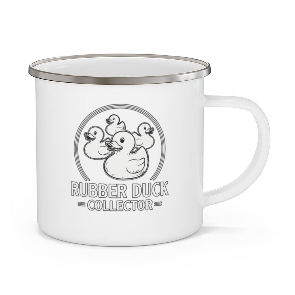 Rubber Duck Mug, Rubber Duck Collector Enamel Mug, Quirky Coffee Cup, Fun Gift for Duck Lovers, Vintage Style Duck Mug, Camper Mug