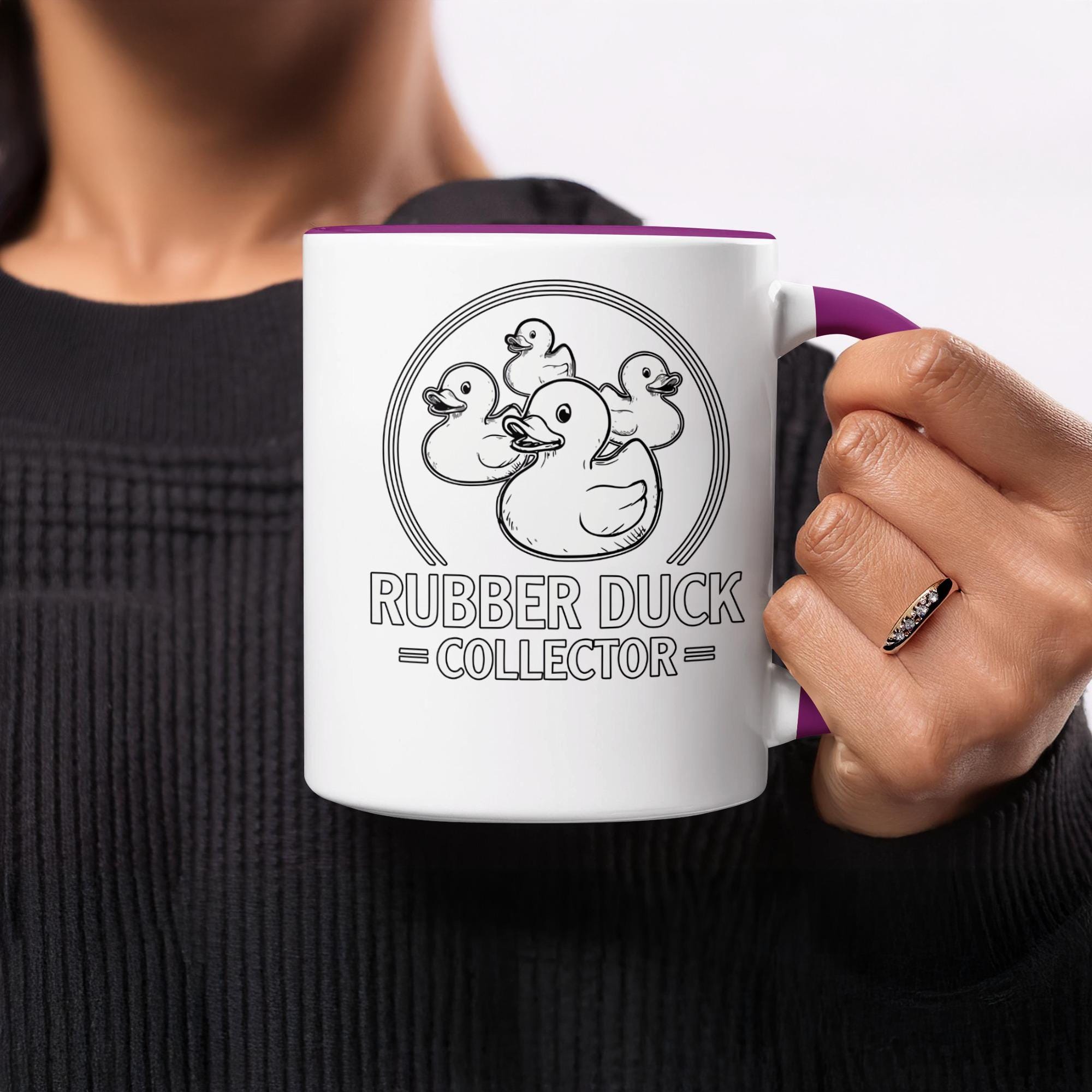 Rubber Duck Collector Mug, Cute Rubber Duck Coffee Cup, Fun Gift for Duck Lovers, Unique Novelty Mug, Quirky Duck Enthusiast Gift