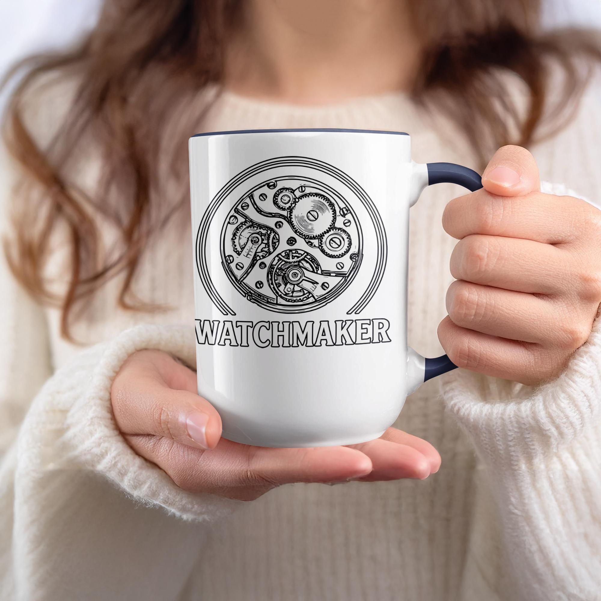 Watchmaker Mug, Gift for Horologists, Watch Enthusiast Coffee Cup, Unique Watch Design, Clockmaker Present, Watch Lover Mug